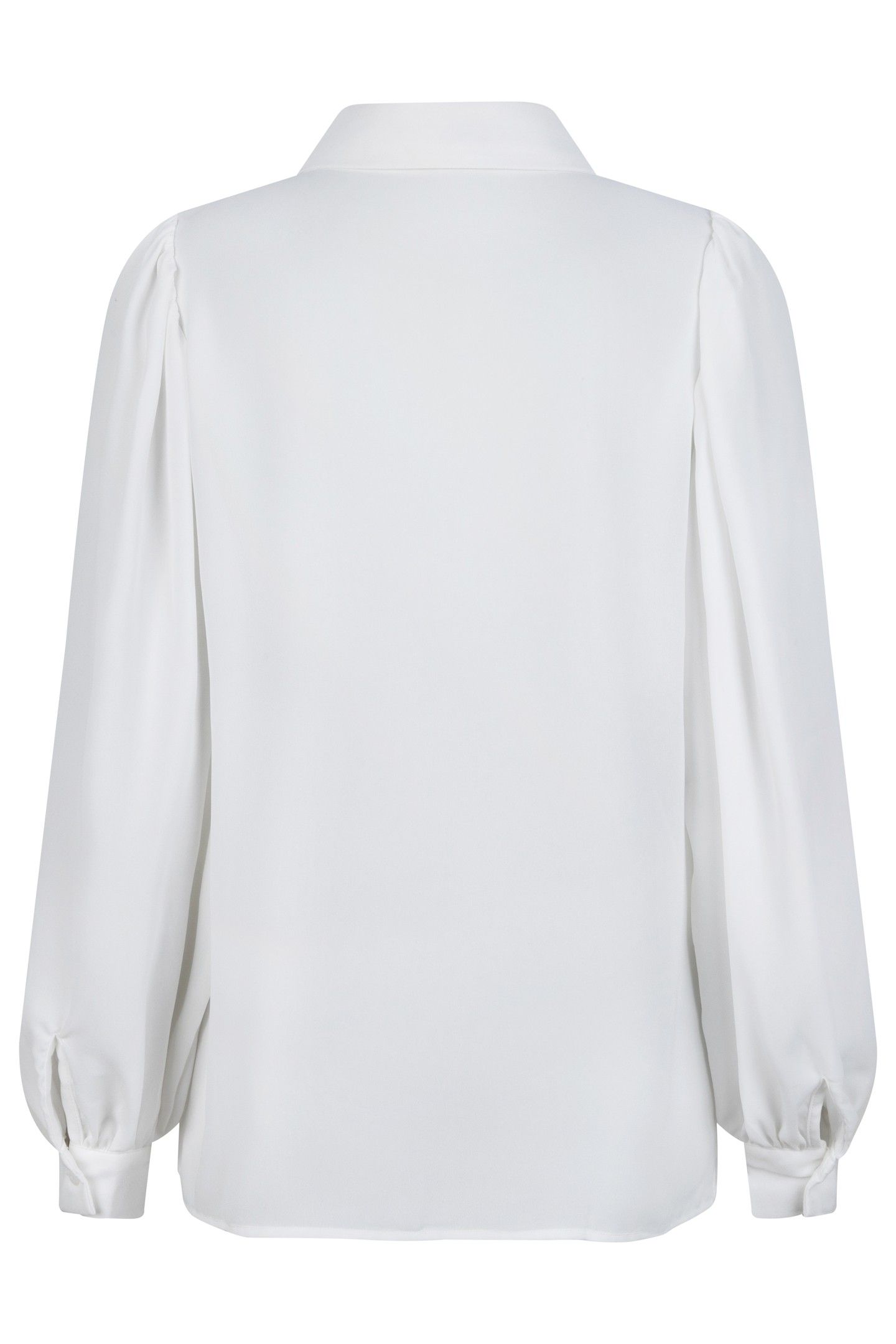 BLOUSE PUFF SLEEVE SEQUINS COLLAR OFF WHITE 2