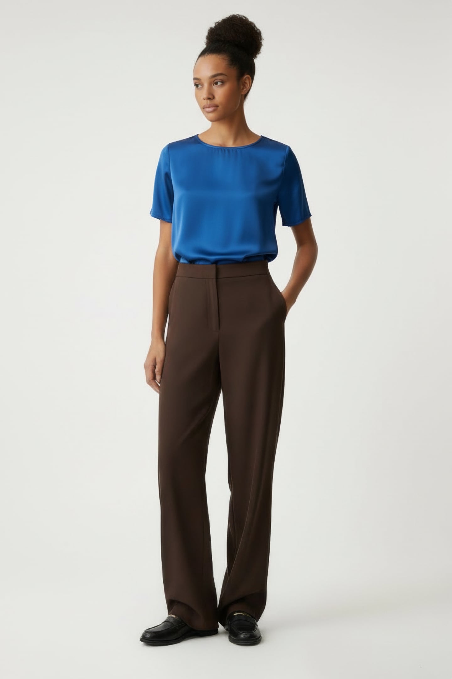 T-SHIRT SILK BLUE 1