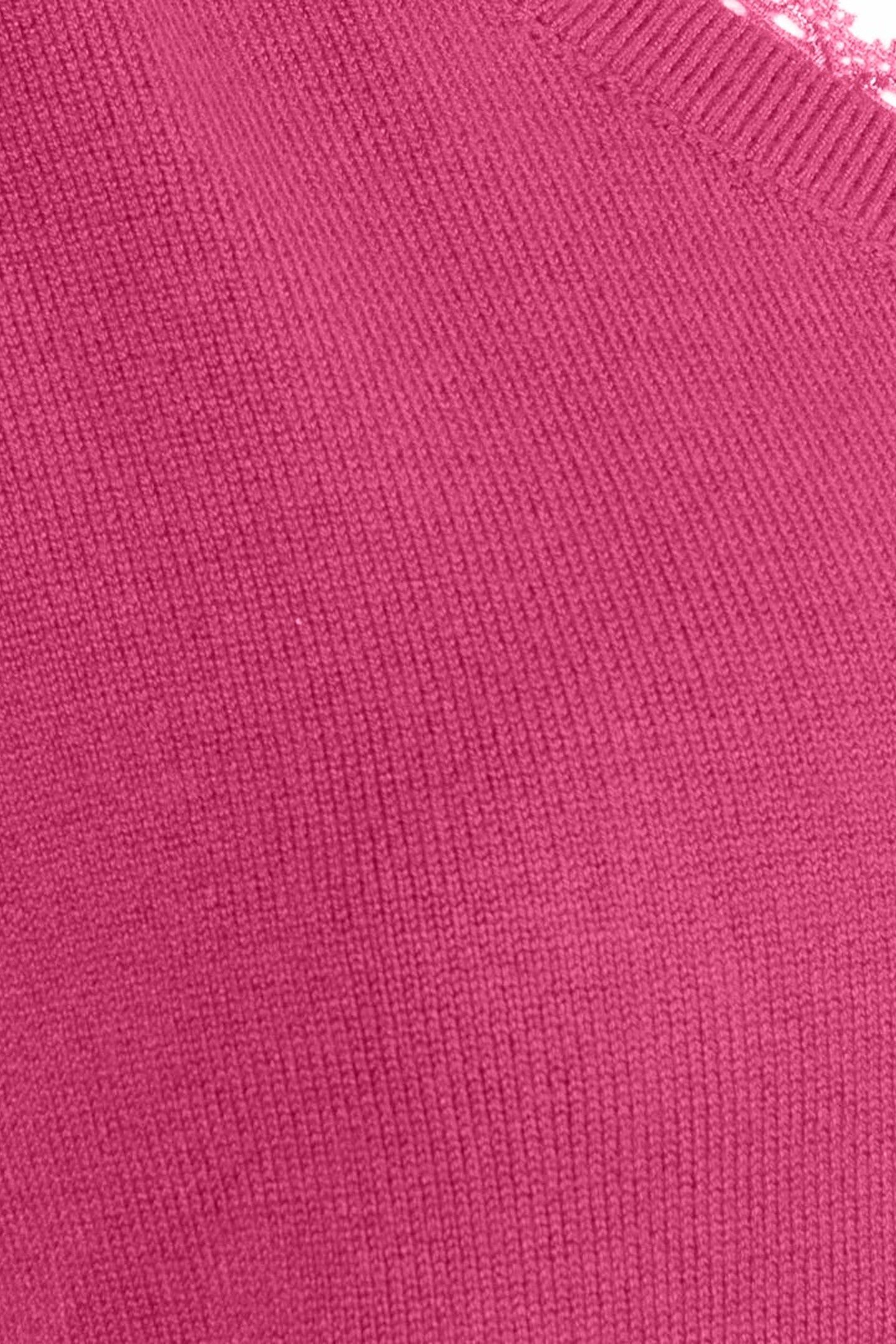 SWEATER V-NECK LACE PINK 3