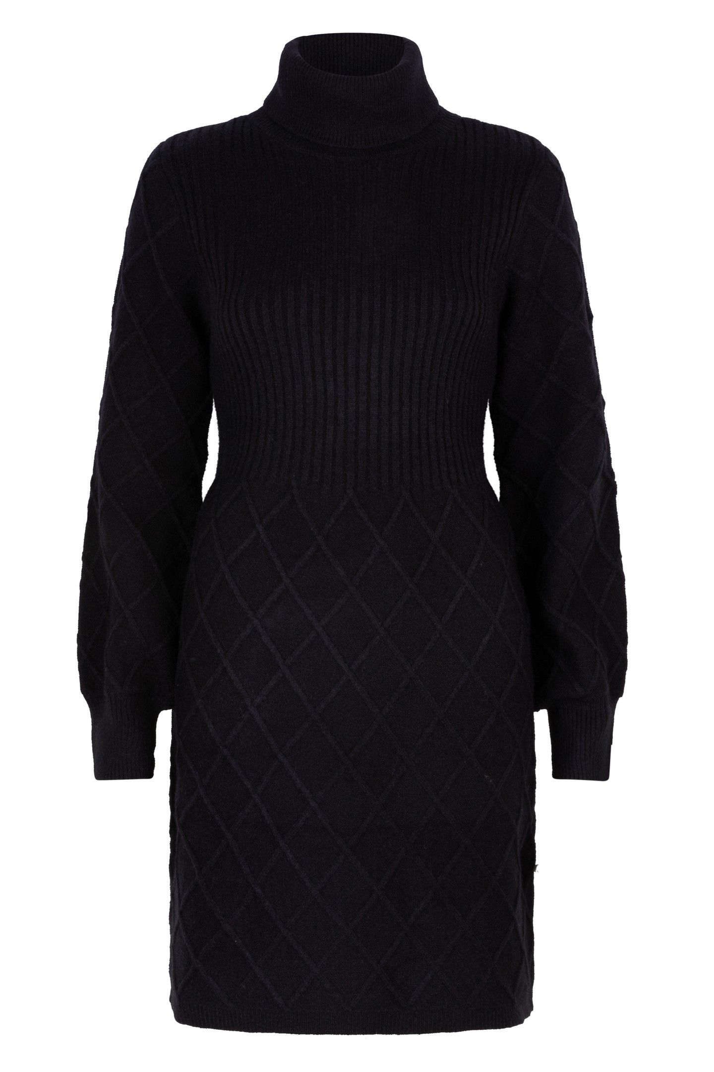 DRESS RIB & PATTERN BLACK 6