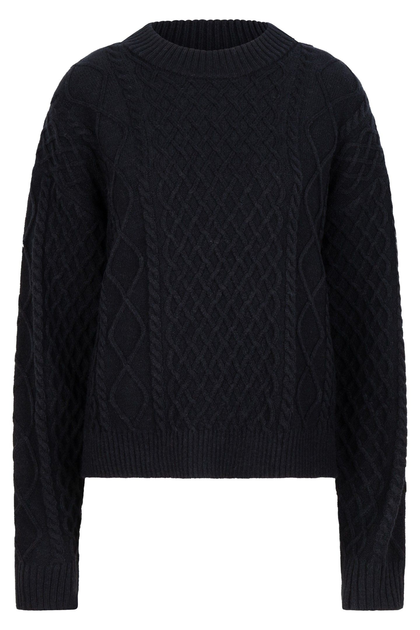 SWEATER CABLE SHORT BLACK 6