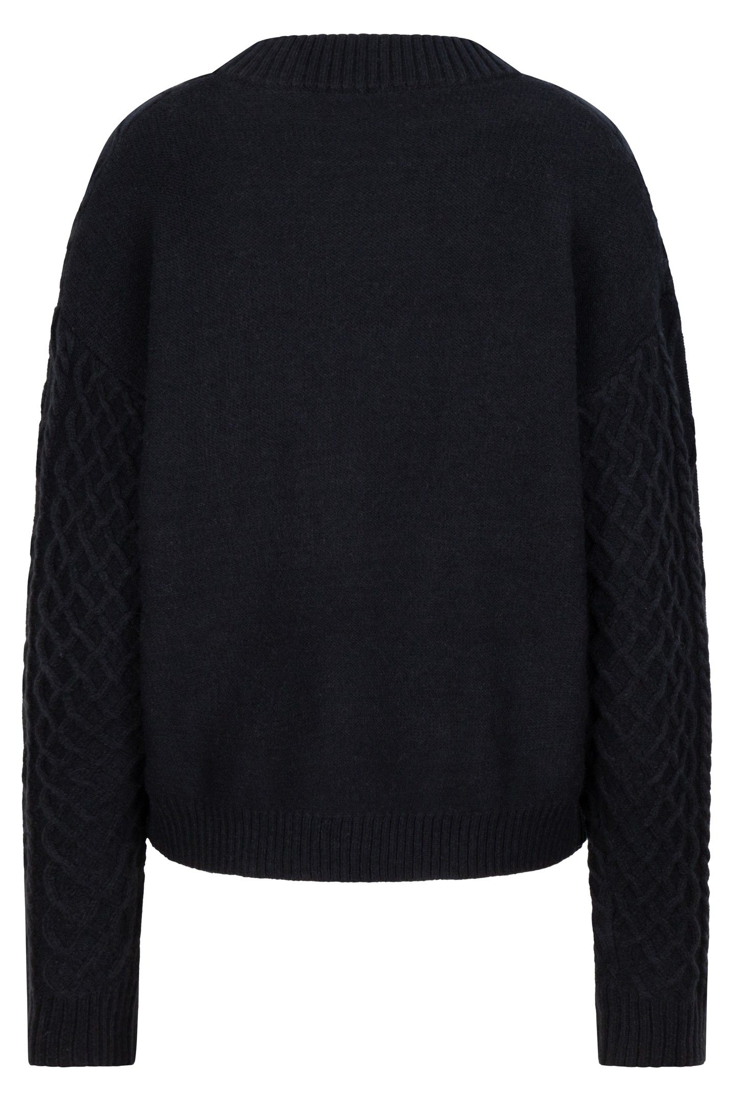 SWEATER CABLE SHORT BLACK 7