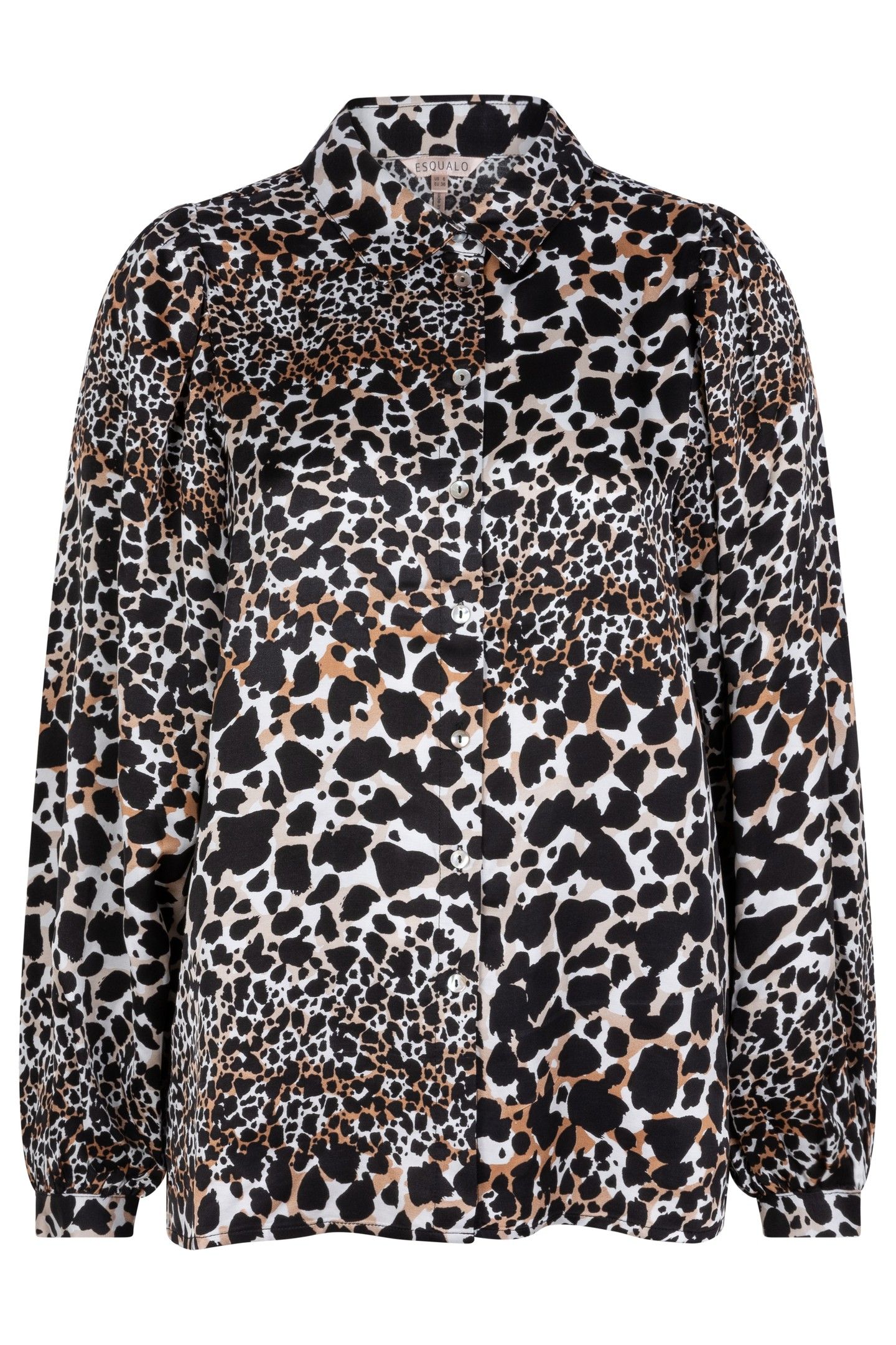 BLOUSE BASIC SCATTERED ILLUSION PRINT 4
