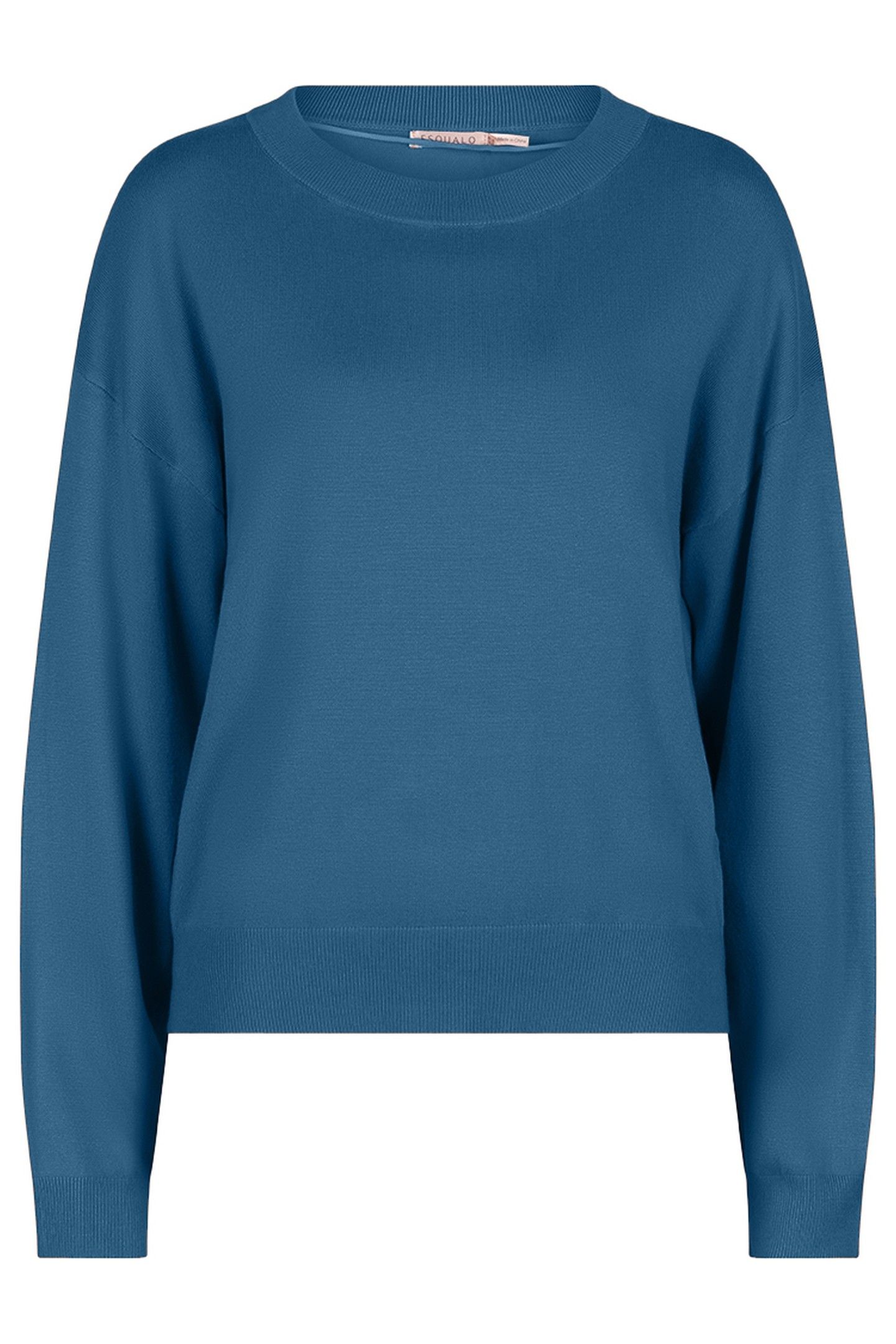 SWEATER BOXY BASIC KNIT GALAXY BLUE 1