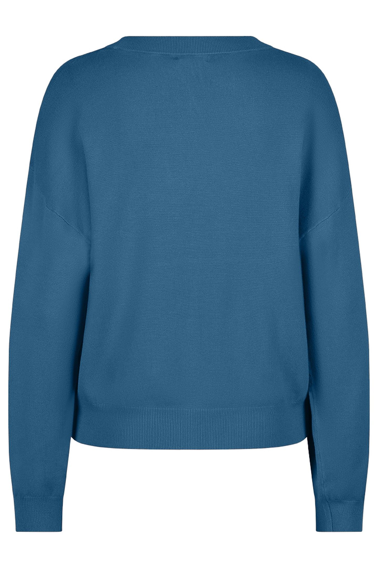 SWEATER BOXY BASIC KNIT GALAXY BLUE 2