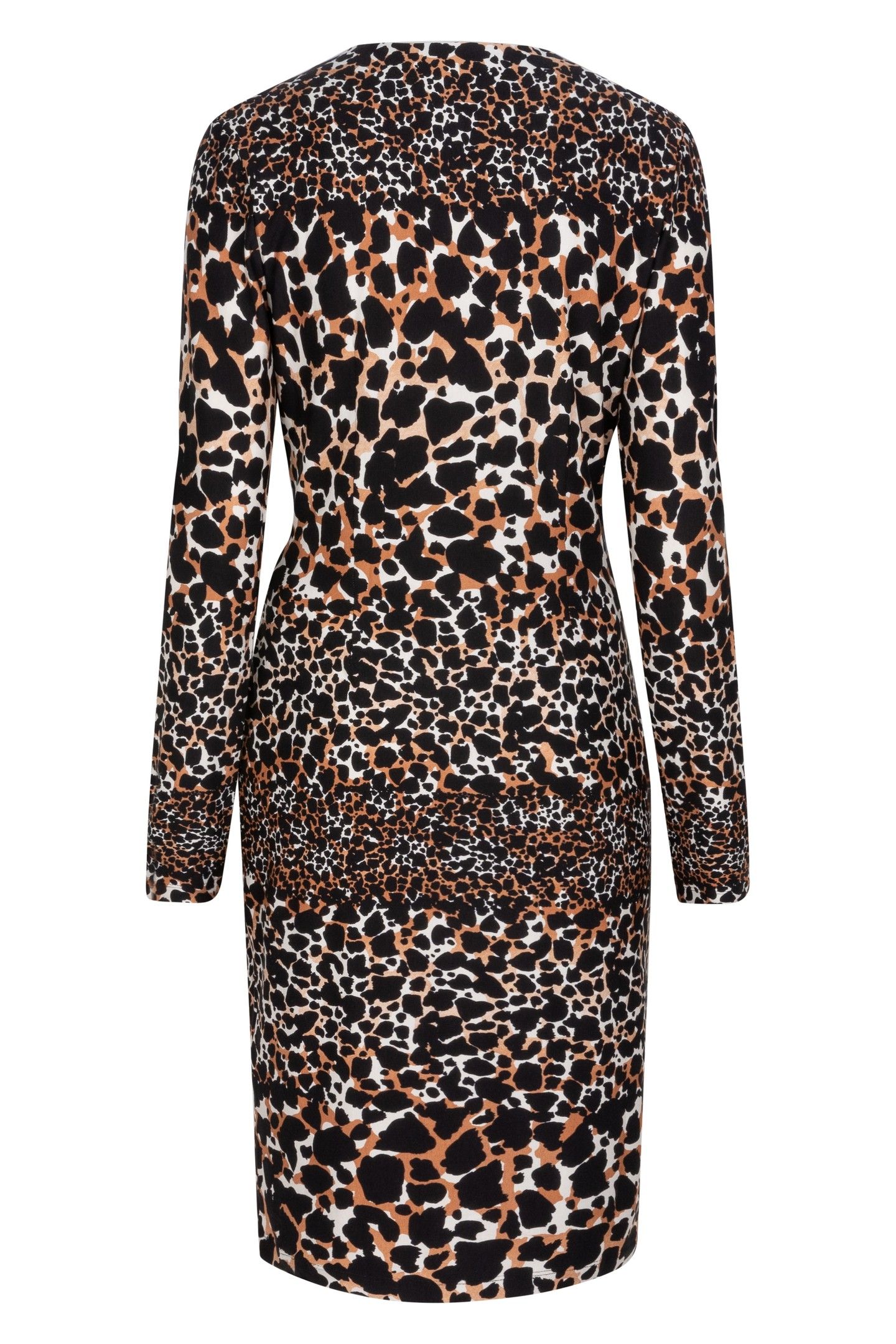DRESS SCATTERED ILLUSION PRINT 5