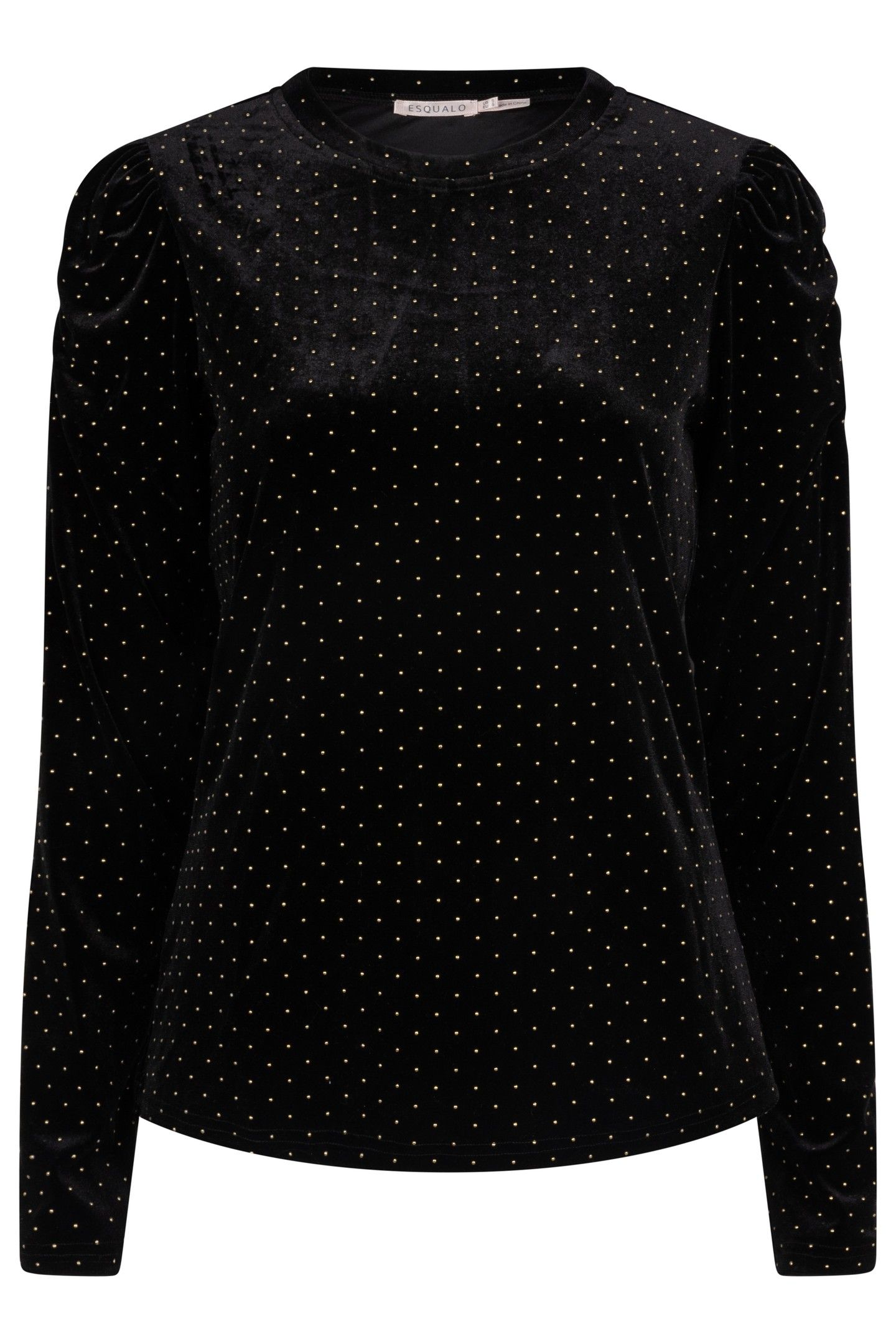 TOP VELVET STUDS BLACK 4