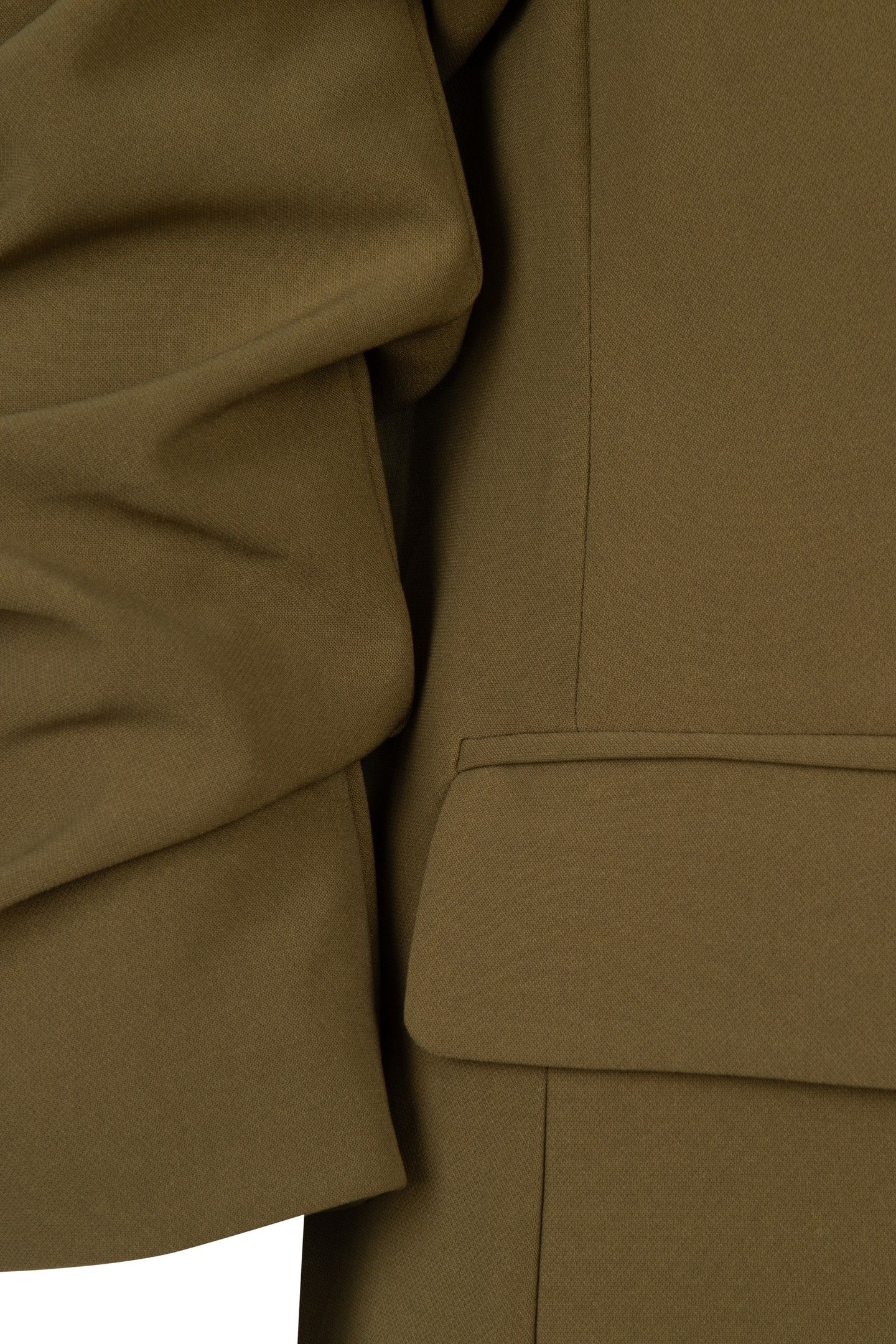 BLAZER GATHERED SLVE CITY MOSS GREEN 7