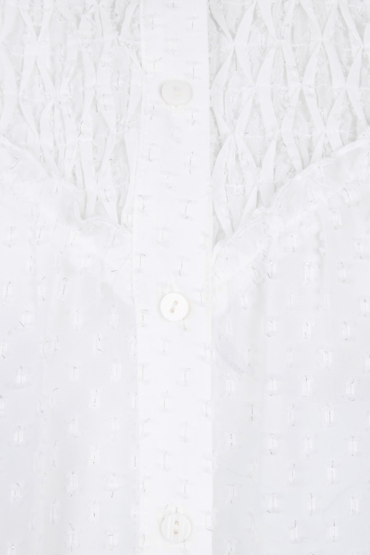 BLOUSE PLUMETIS SMOCK OFF WHITE 3