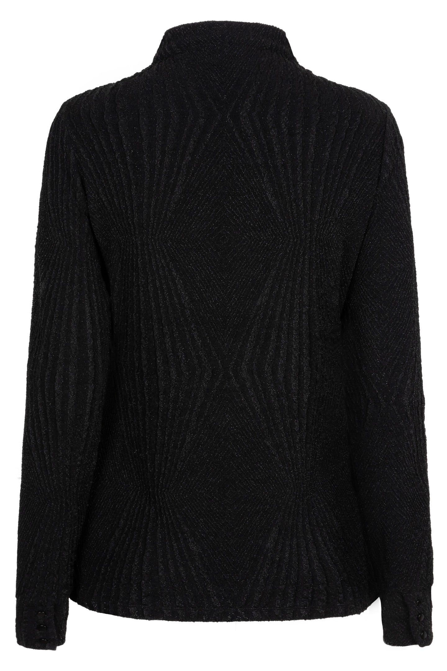 TOP GATHERING JACQUARD SJ BLACK 6