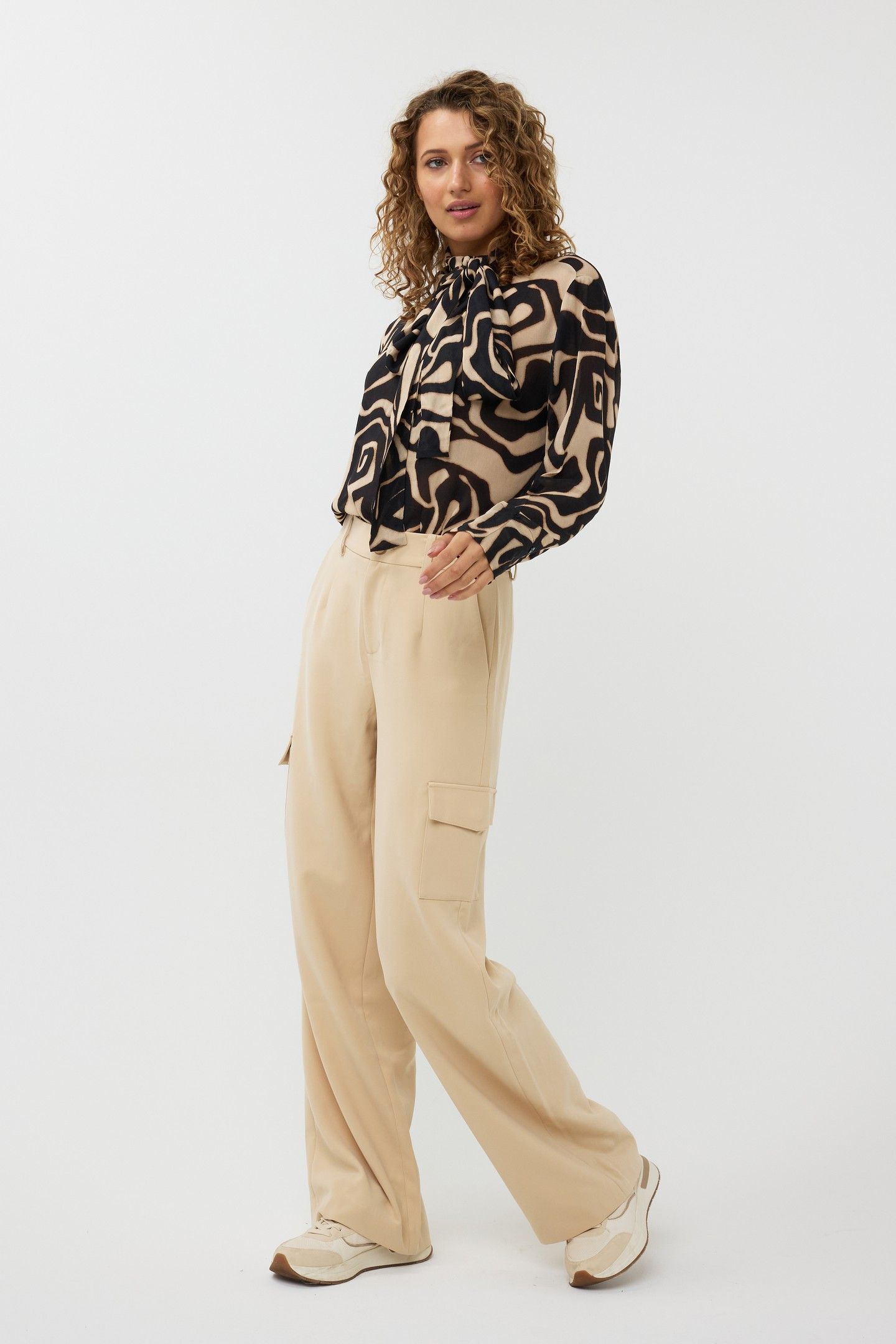 BLOUSE SHAWL COLLAR HARMONY PRINT 2