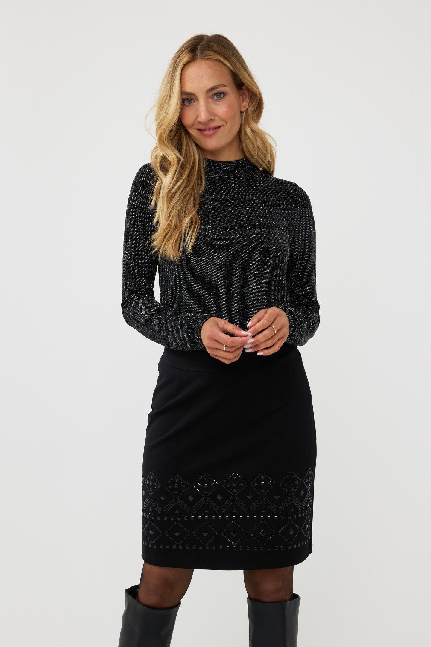 TOP METALLIC FIBER BLACK 2