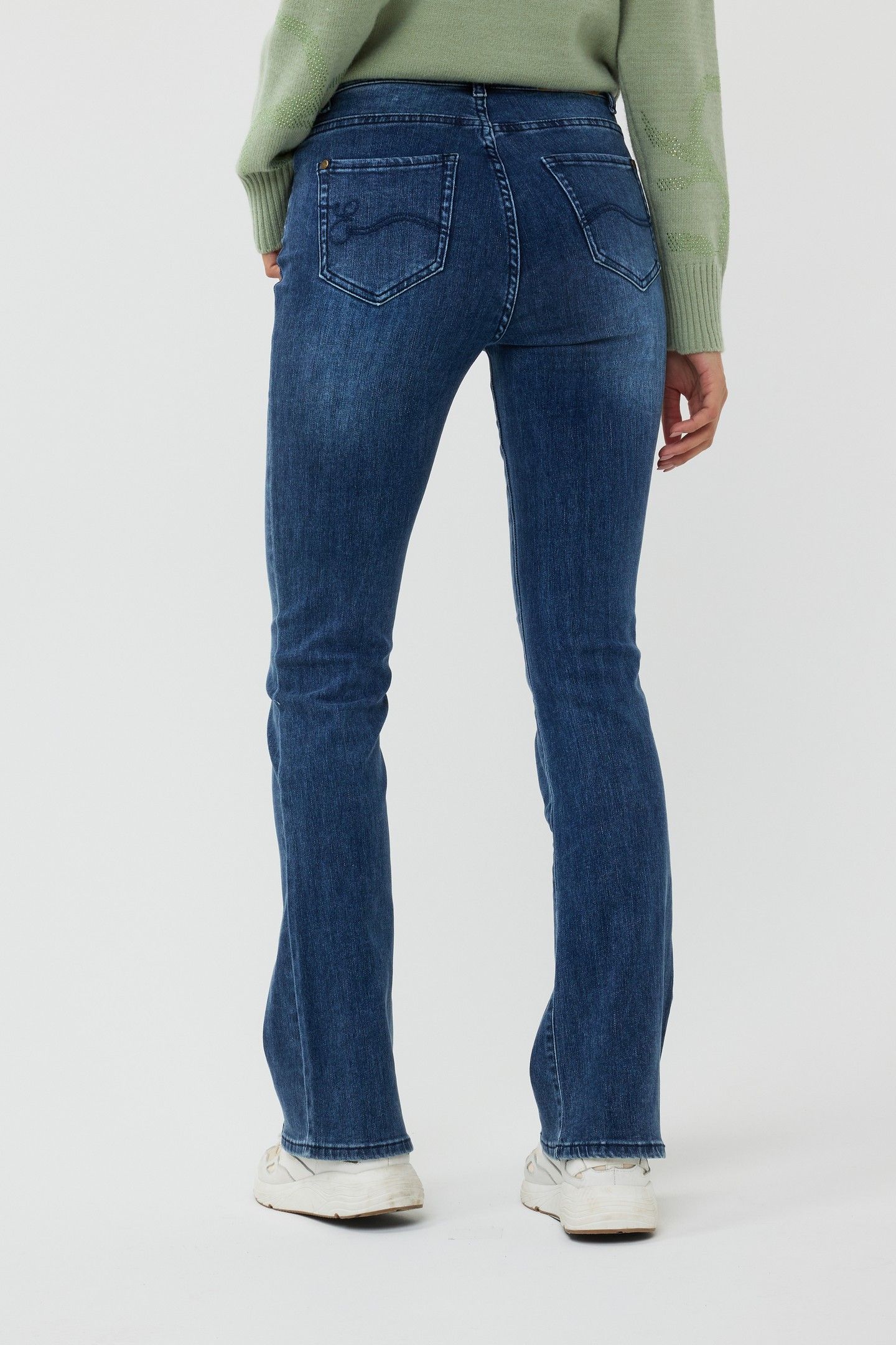 TROUSERS JEANS STRETCH FLARE JEANS BLUE 3