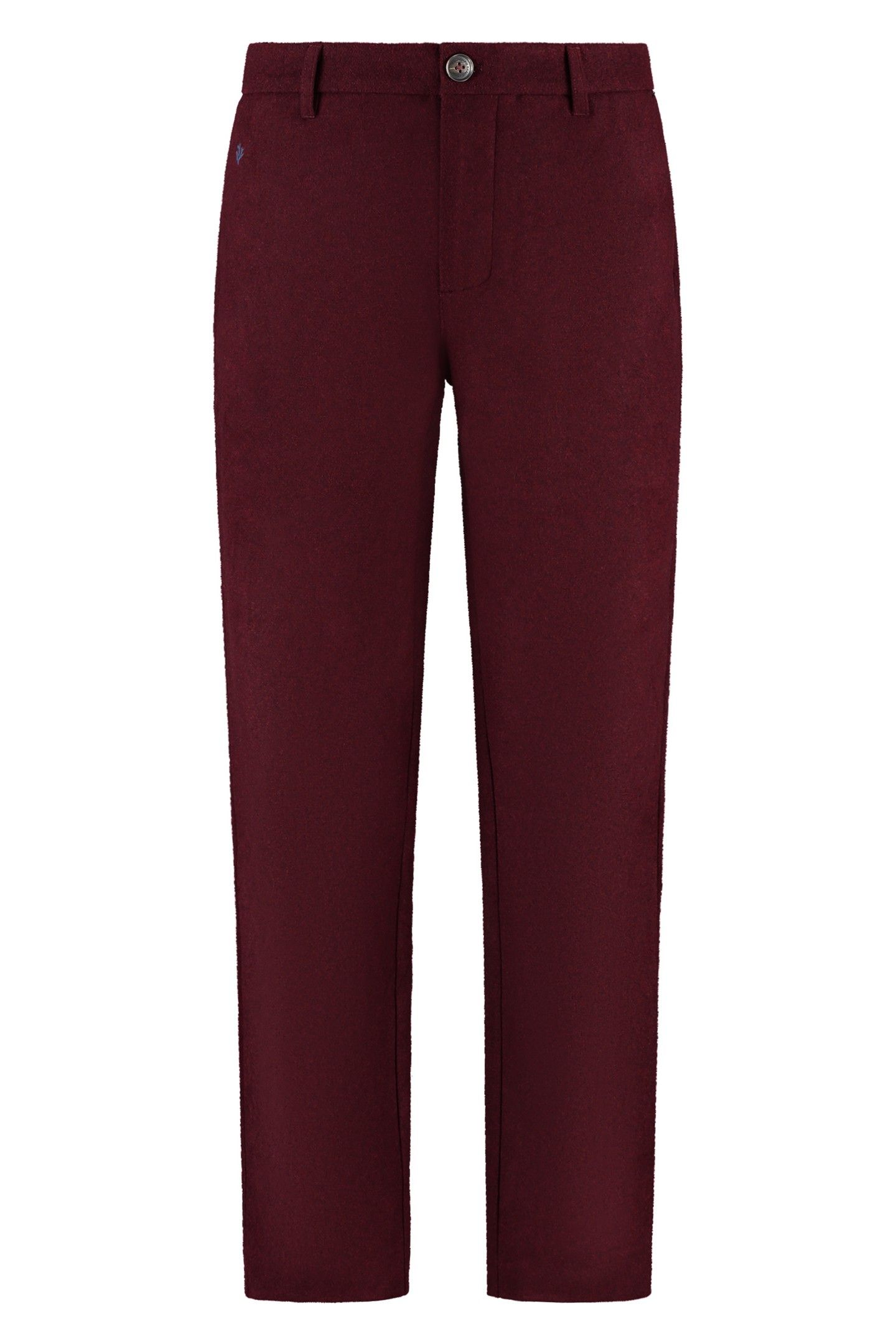 FORD WOOL BLEND STRAIGHT FIT TROUSERS RED EARTH 6