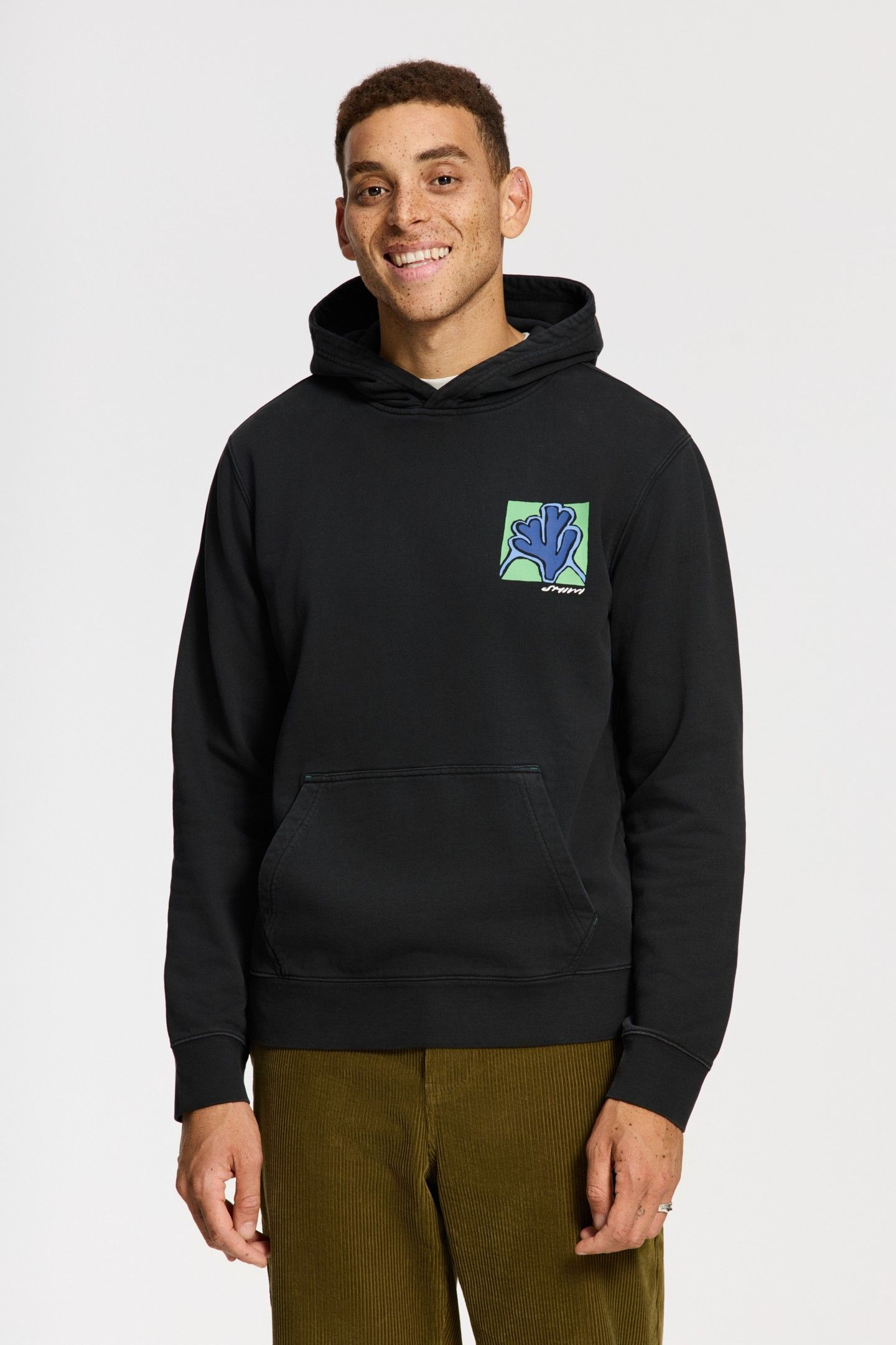 LEO REGULAR FIT SLOW PACE HOODIE BLACK 3