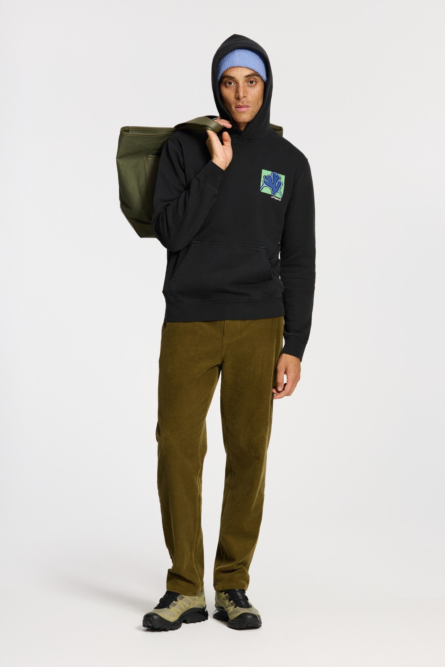 LEO REGULAR FIT SLOW PACE HOODIE BLACK 4