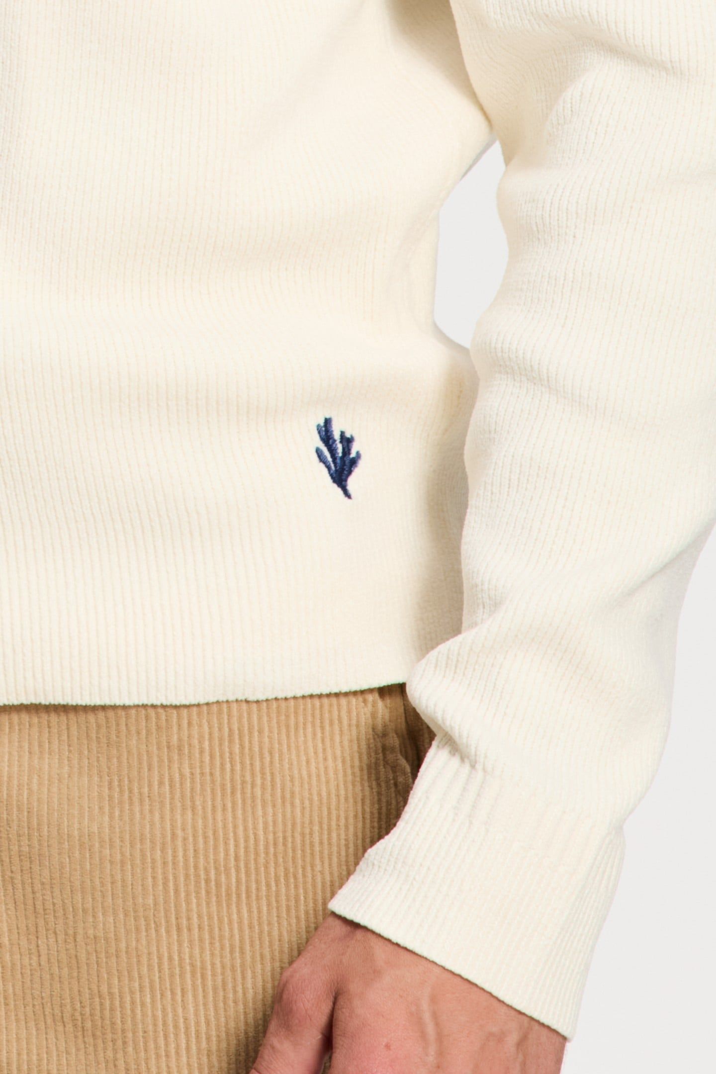 PIKE RELAXED FIT CHENILLE PULLOVER WHITE 7