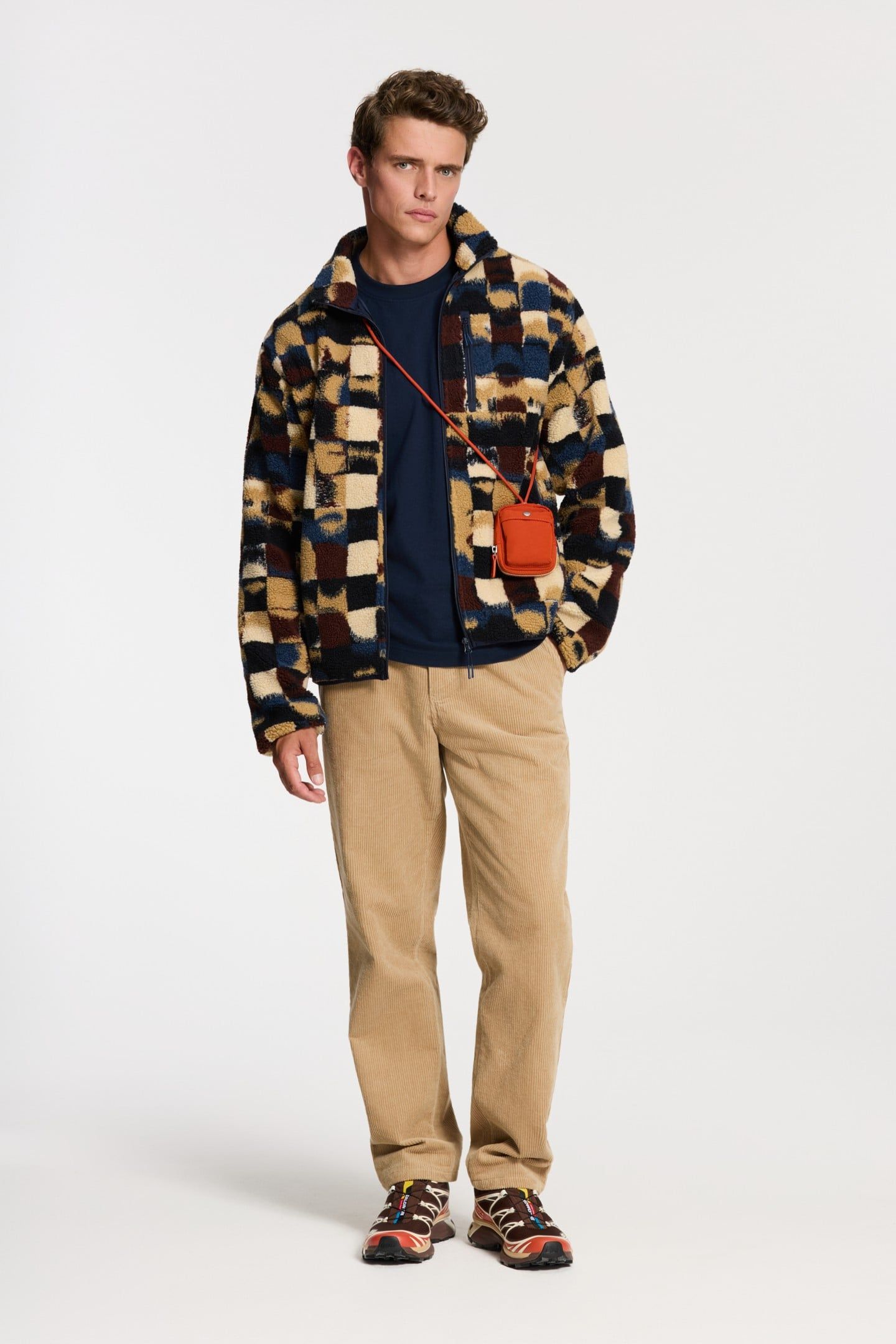 LEE GEO QUILT TEDDY JACKET RED EARTH GEO QUILT 4