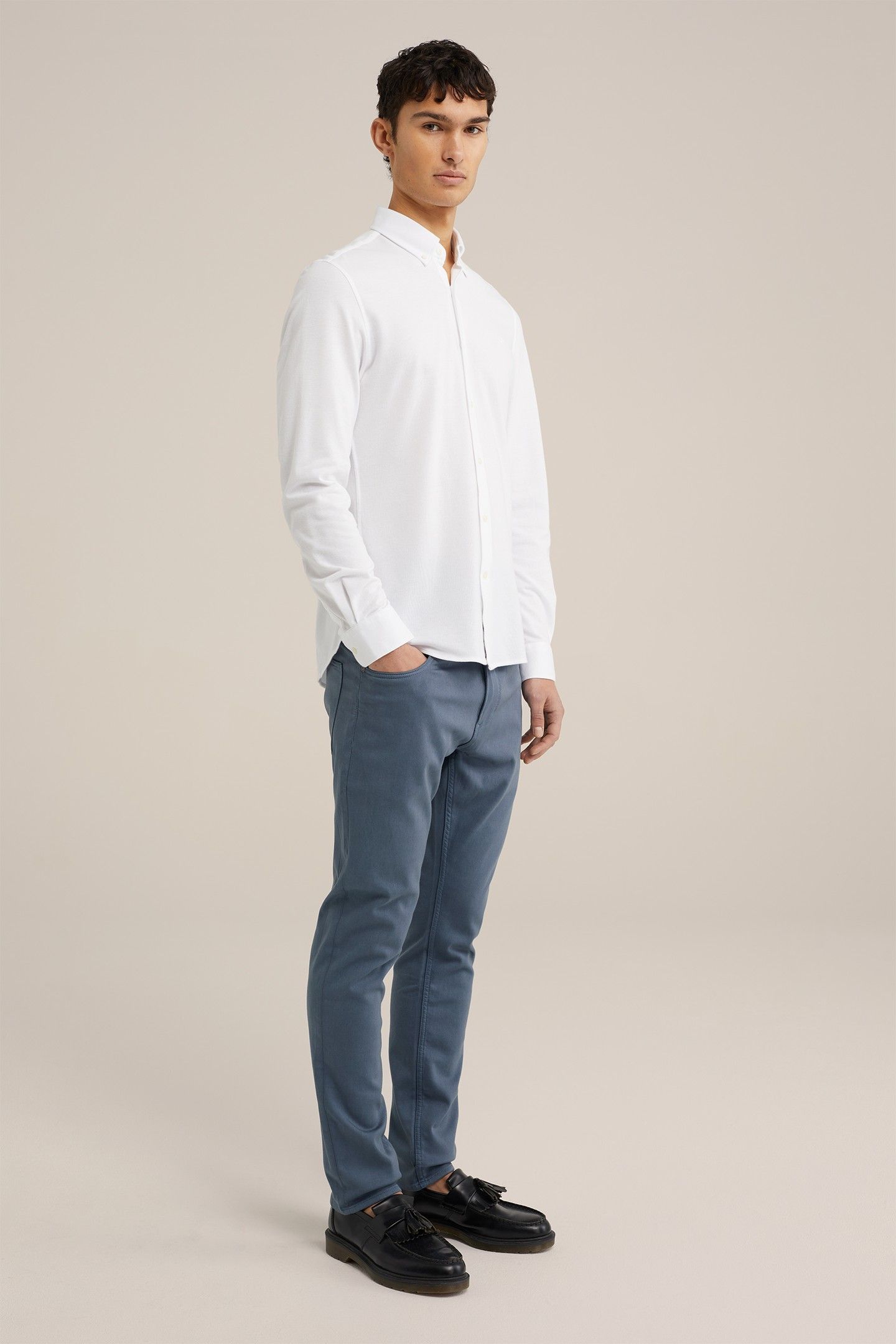 5-POCKET MID WAIST GREYISH BLUE 3