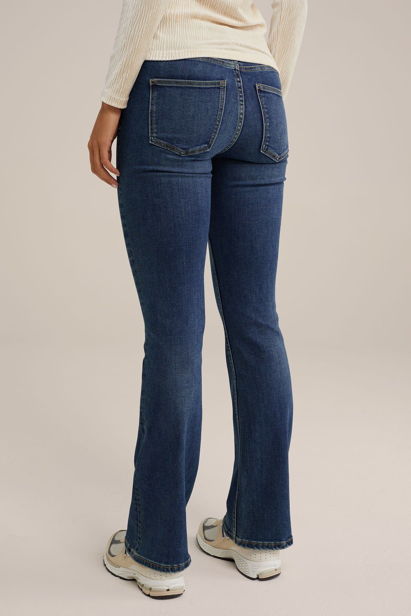 5-POCKET MID WAIST DARK BLUE 3