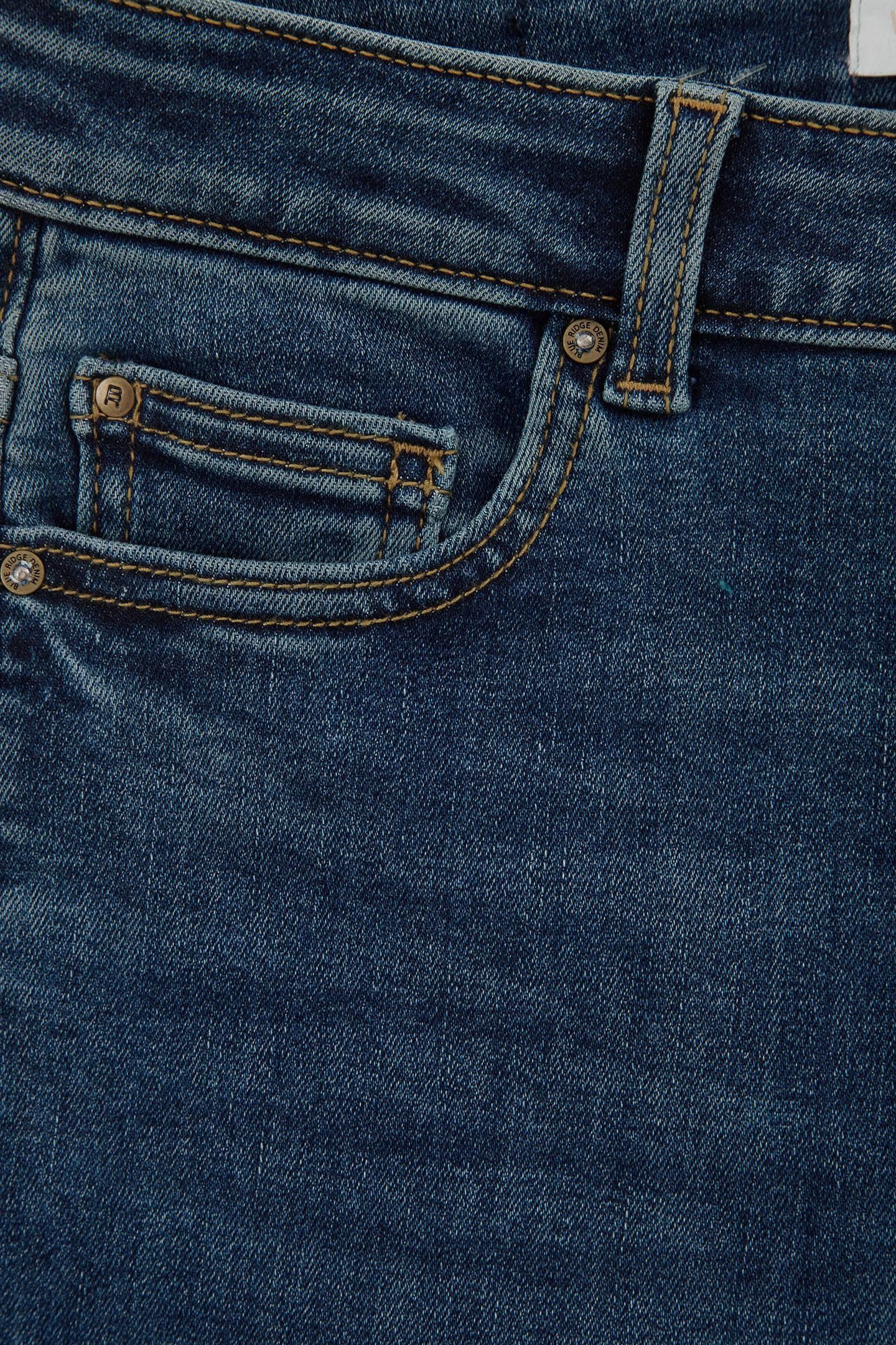 5-POCKET MID WAIST DARK BLUE 7