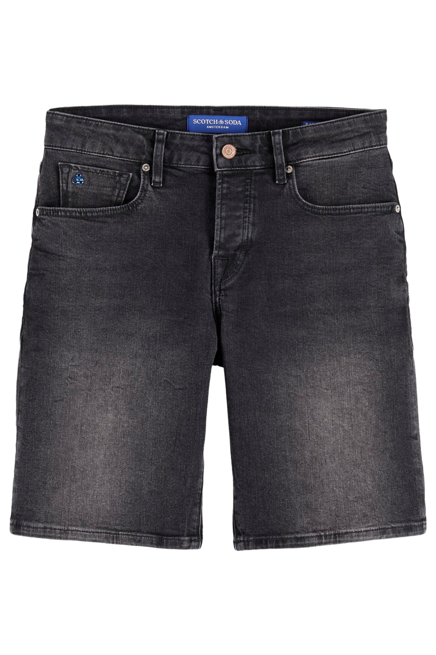 RALSTON SLIM FIT DENIM SHORT — BLACK NIGHT 4