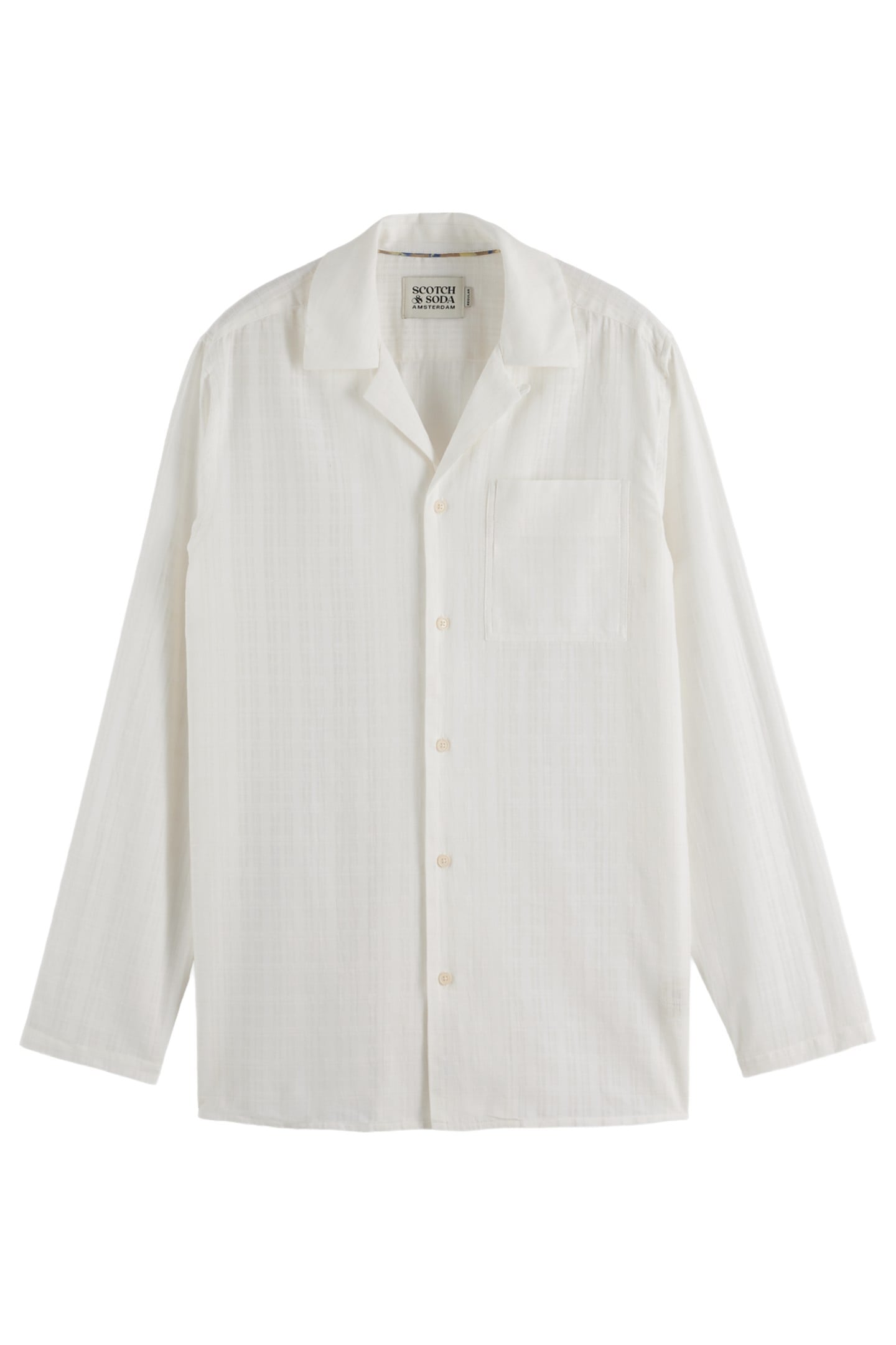 COTTON VOILE REGULAR FIT SHIRT SWAN 1