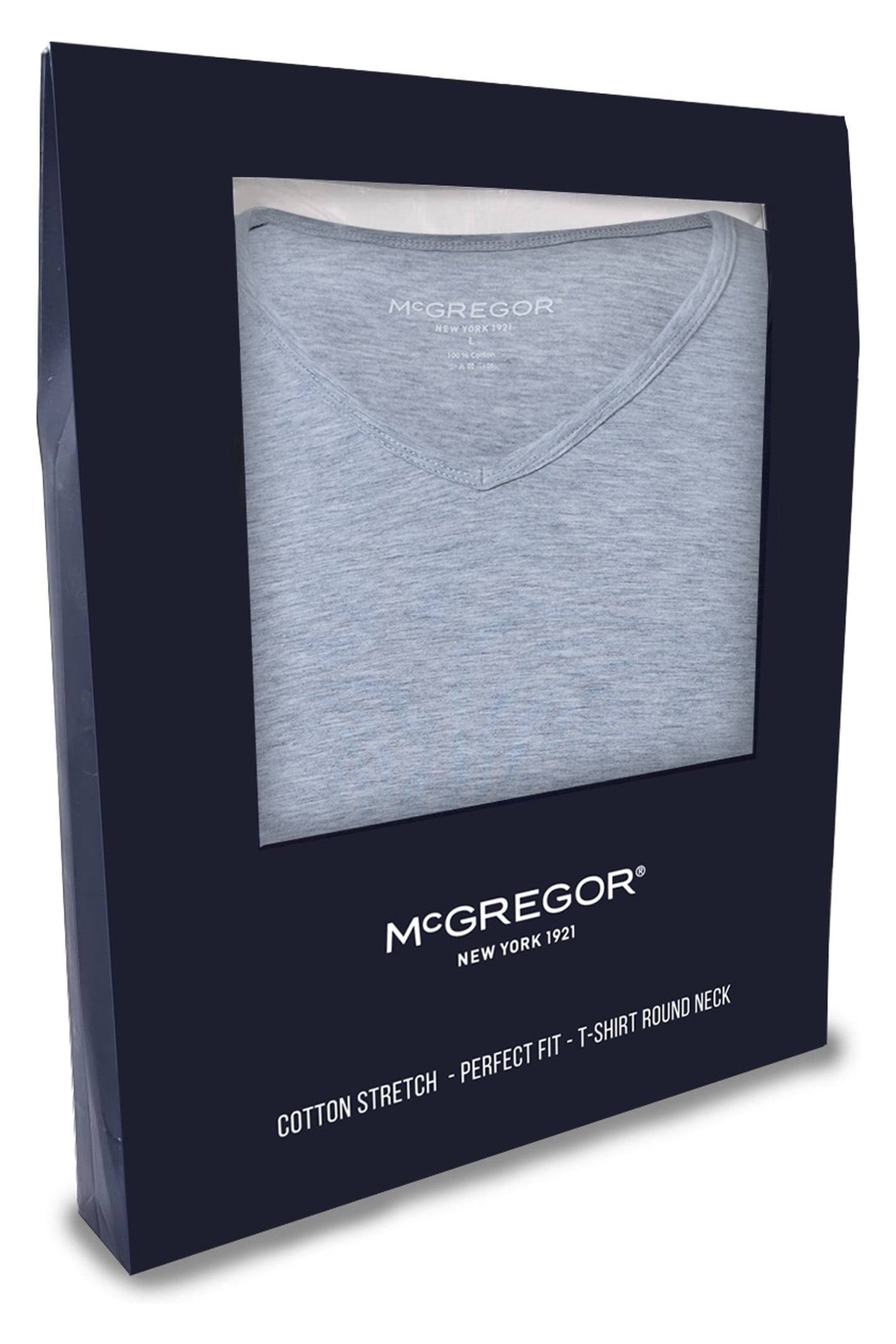 PREMIUM - STRETCH T-SHIRT - 4-PACK GREY 4
