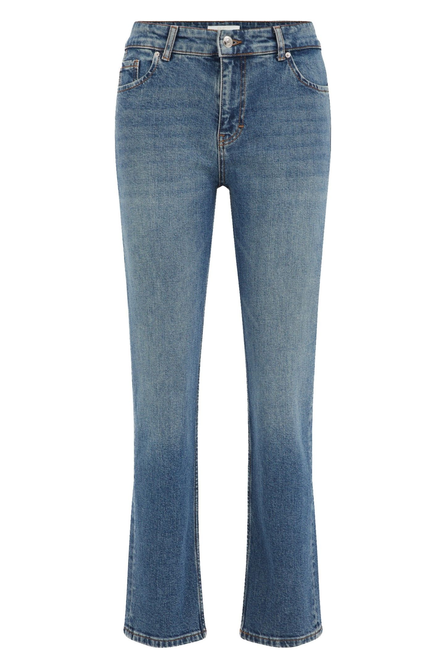 5-POCKET MID WAIST DARK BLUE 4