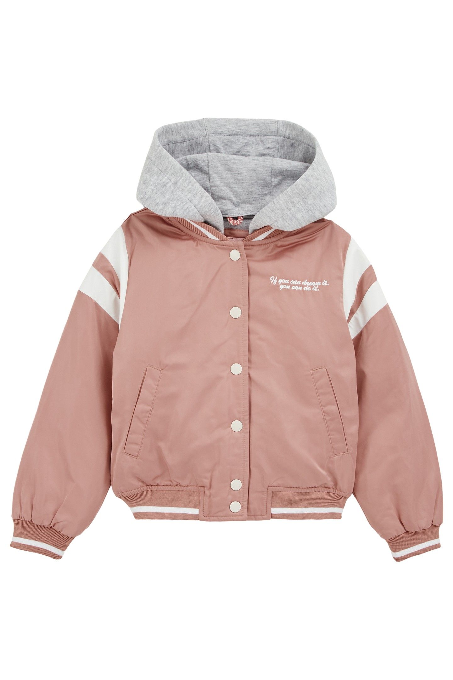 GIRLS BOMBER LIGHT PINK 3