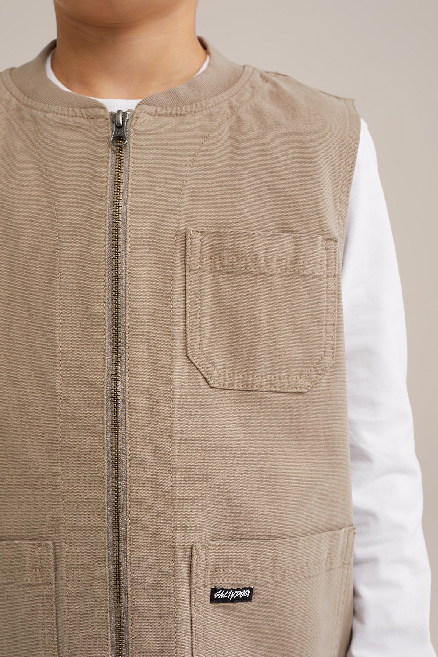 BOYS BODYWARMER LIGHT BROWN 6