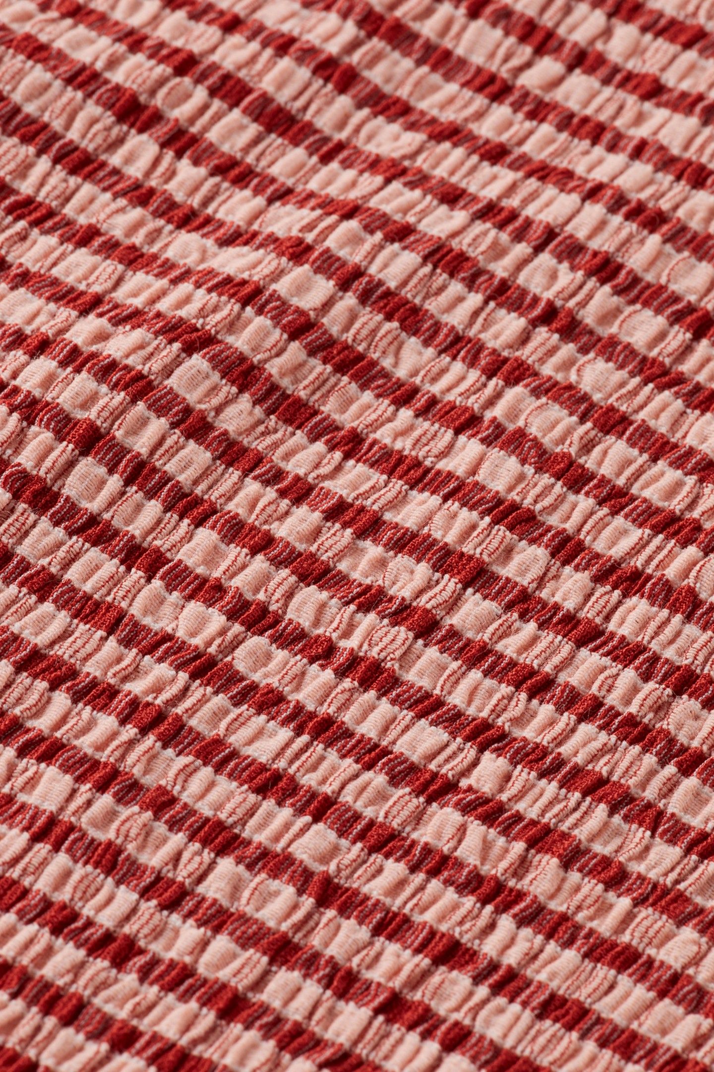 STRUCTURED GINGHAM LS T-SHIRT ROADSIDE RED/ COTTON CANDY 7