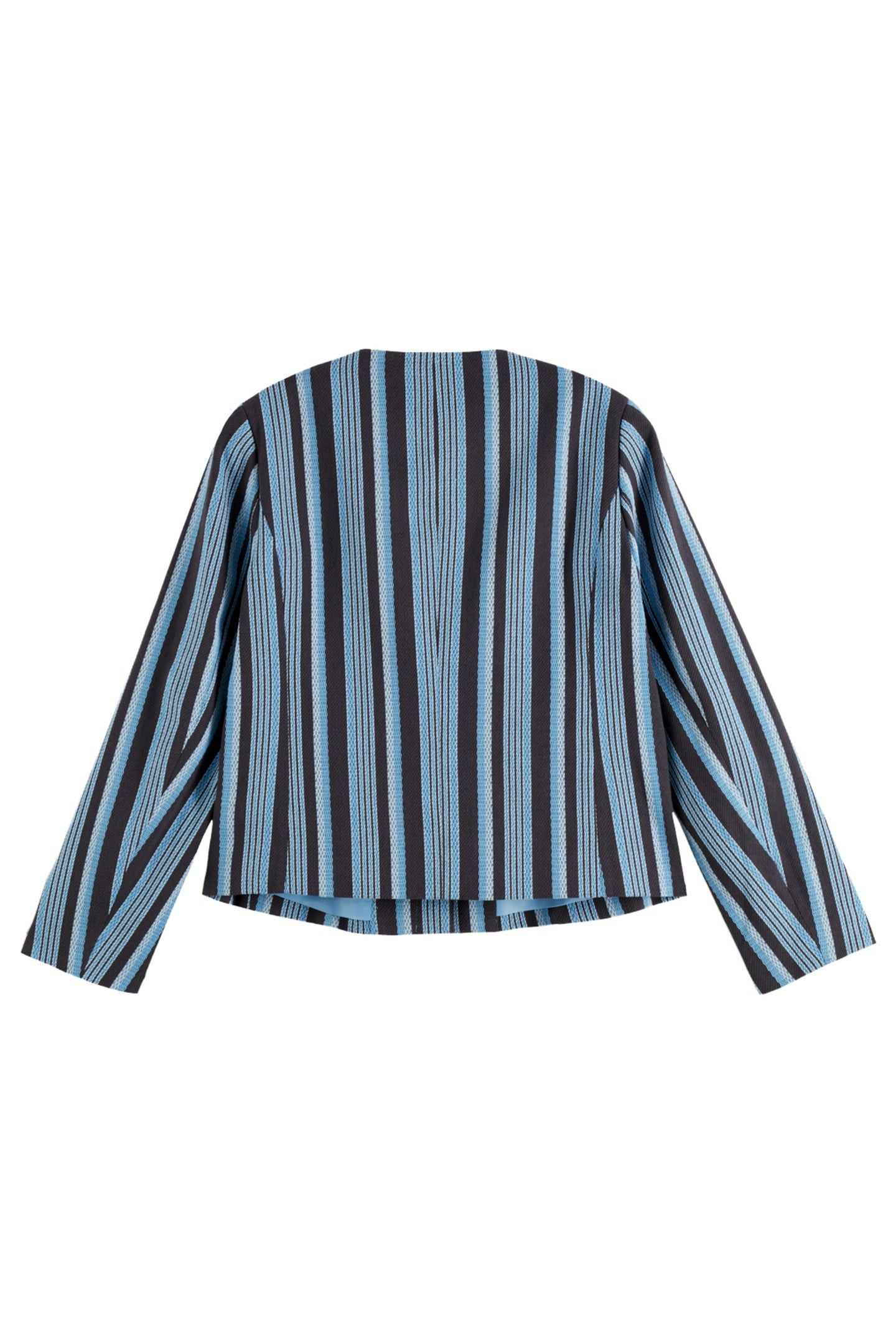 TEXTURED STRIPE CASUAL BLAZER LUNAR PIER STRIPE 5