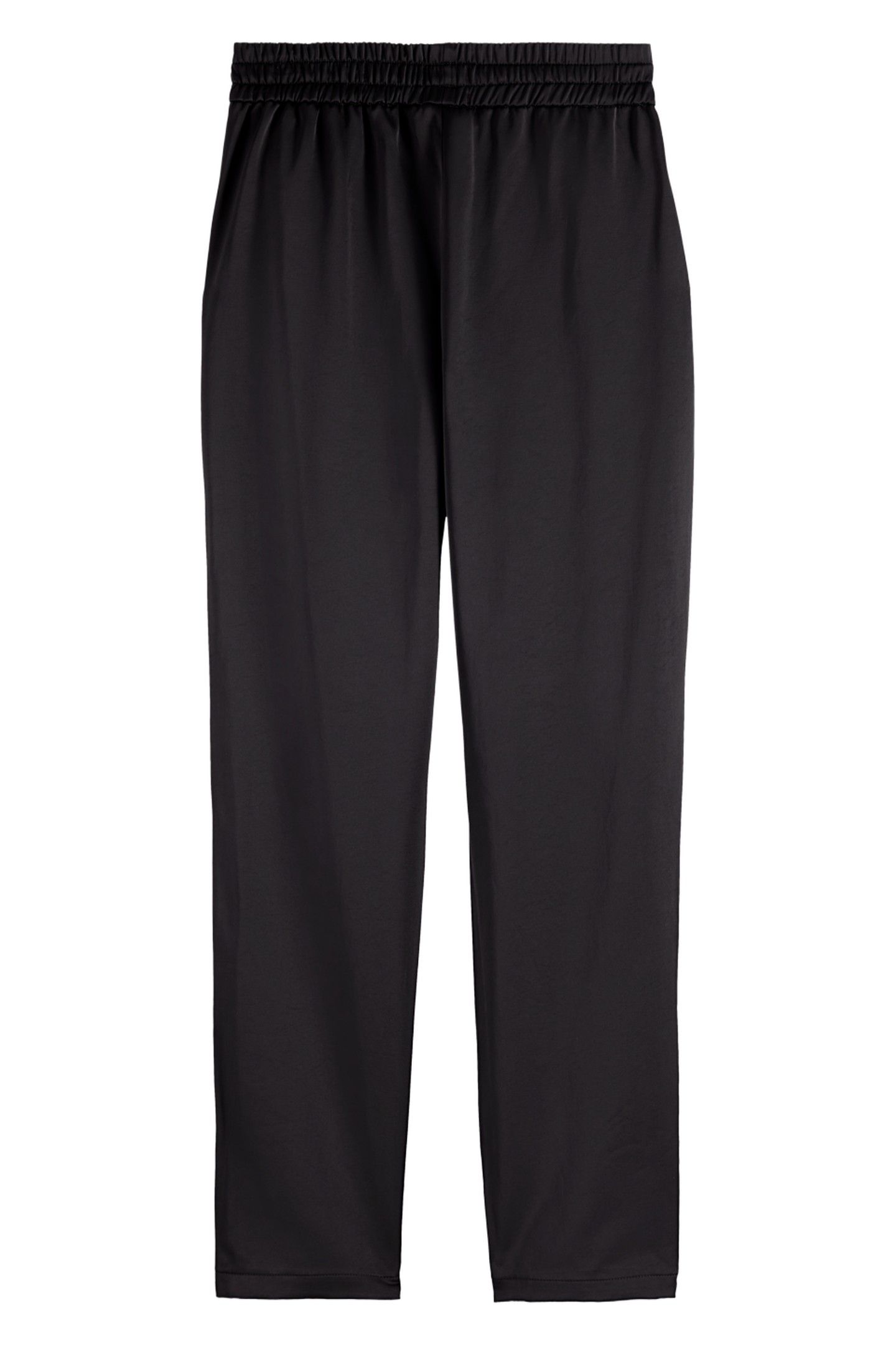 MAIA MID RISE SATIN PULL ON PANT BLACK 5