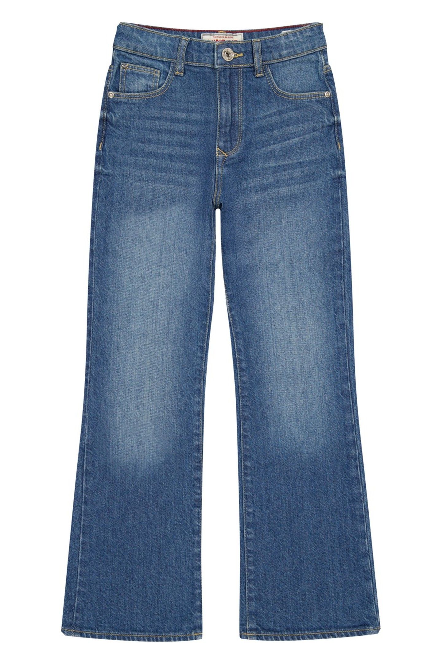GIRLS CRISTIE FLARE JEANS MID BLUE WASH 1