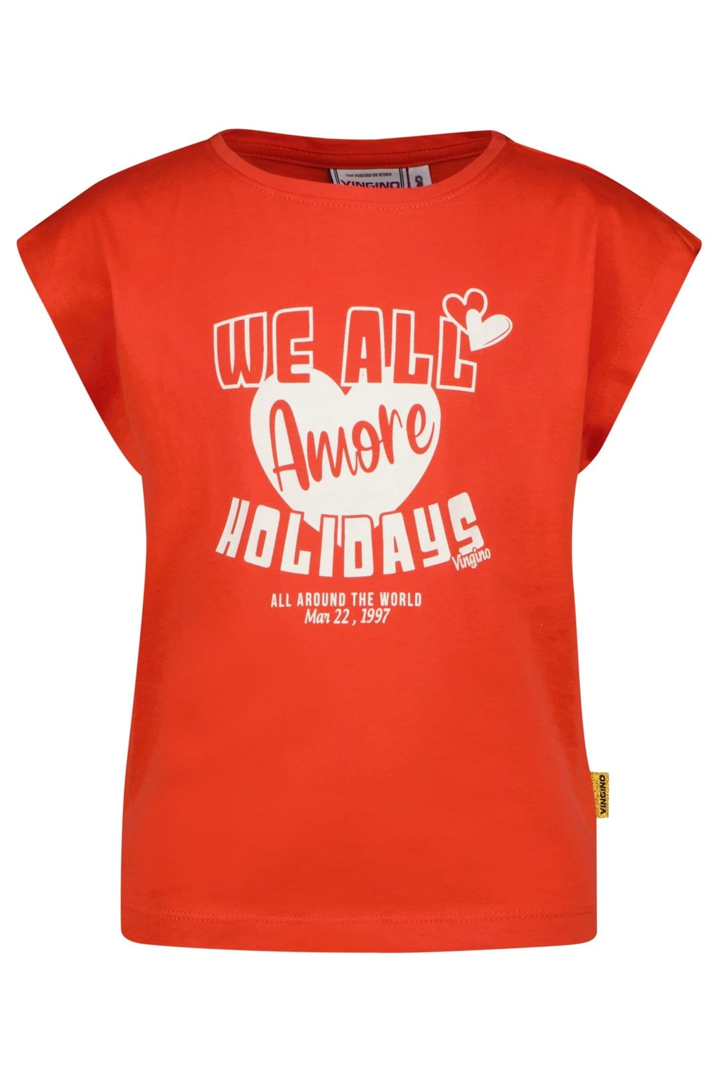 GIRLS HAMAE T-SHIRT BREEZE RED 1