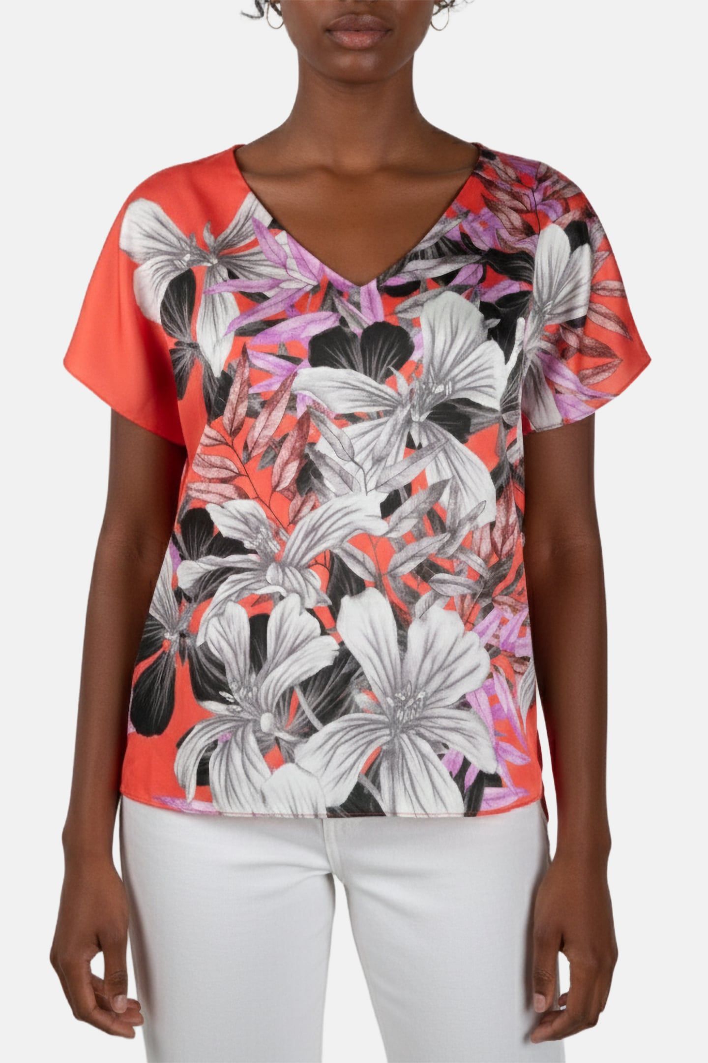 MARCIANO BY GUESS TOP PRINT BEVERLY HILLS BLOSSO 42 1