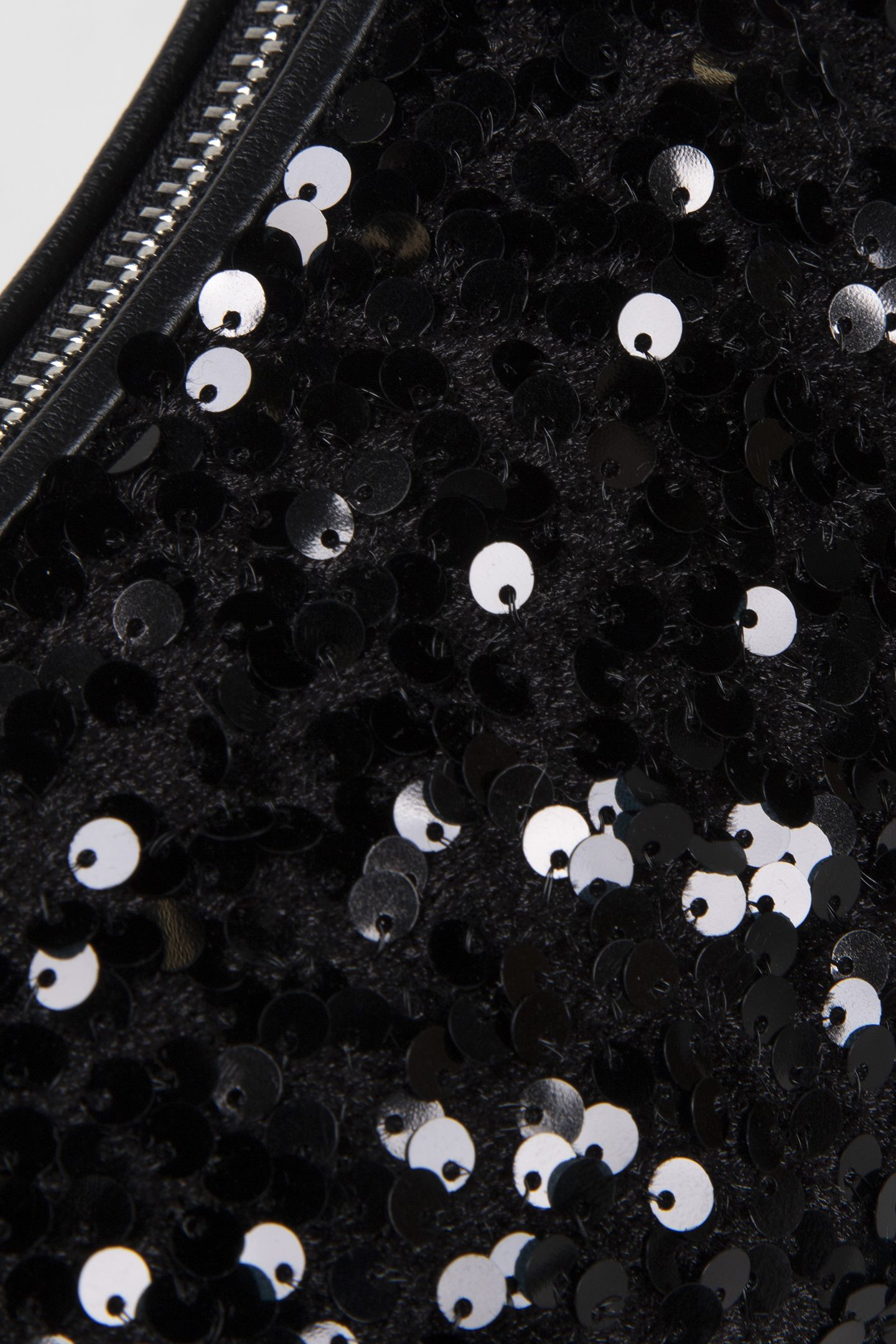 MINI SHOULDER BAG IN LEATHER IN BLACK SEQUIN 5