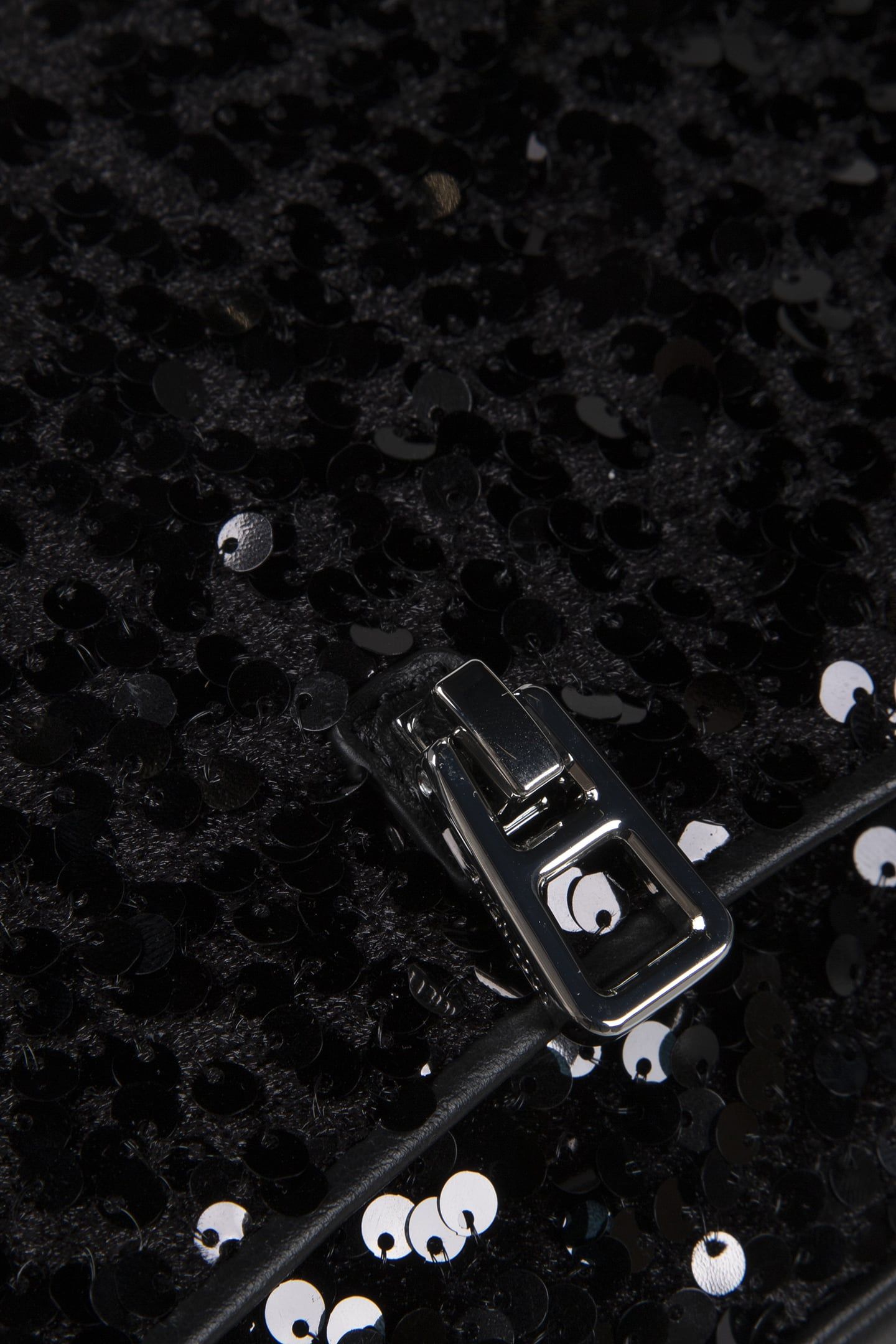 CROSS BODY BAG IN BLACK SEQUIN 5