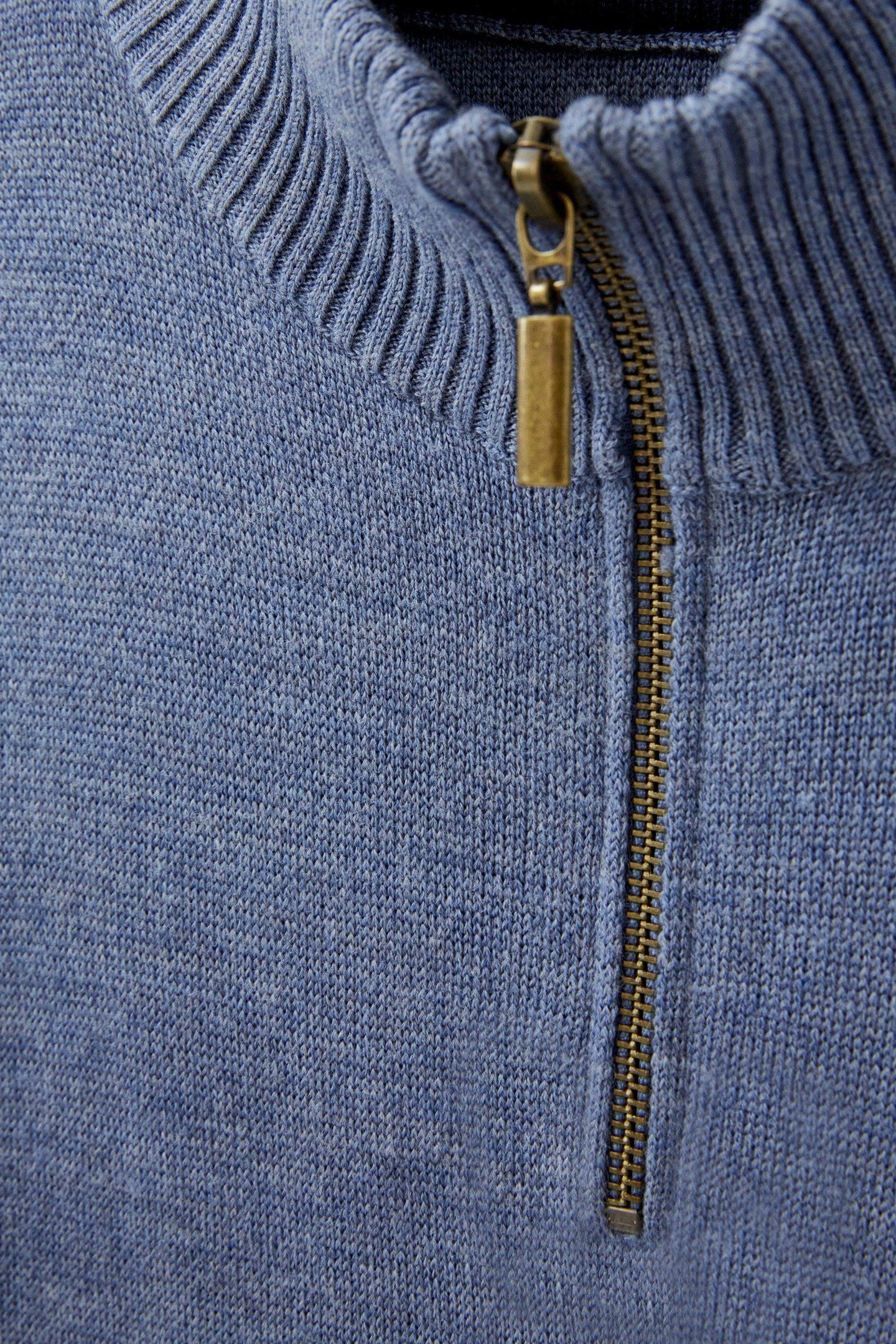 NEWPORT MERINO FUNNEL CHAMBRAY BLUE 7