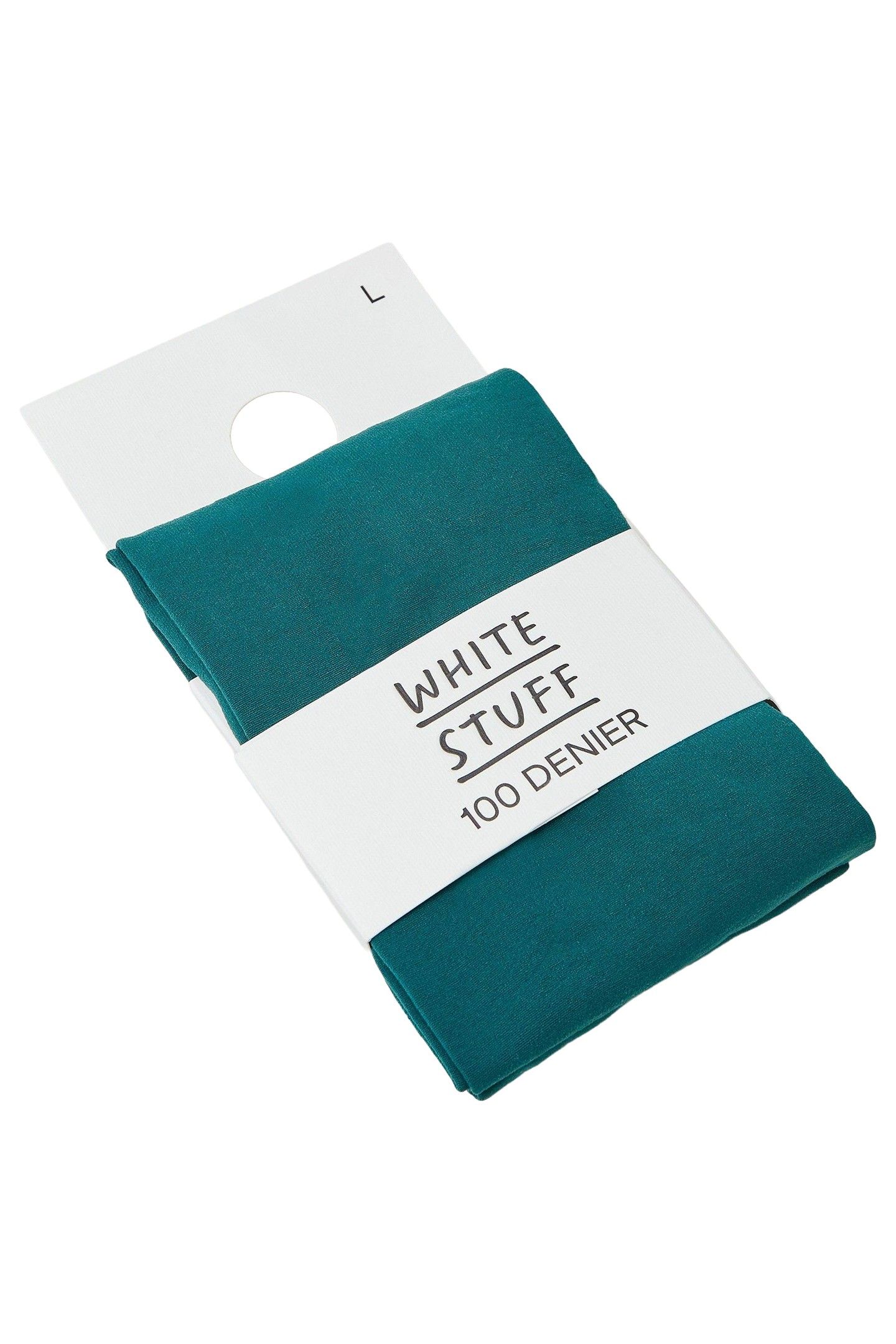 OLIVIA OPAQUE TIGHTS DARK TEAL 2