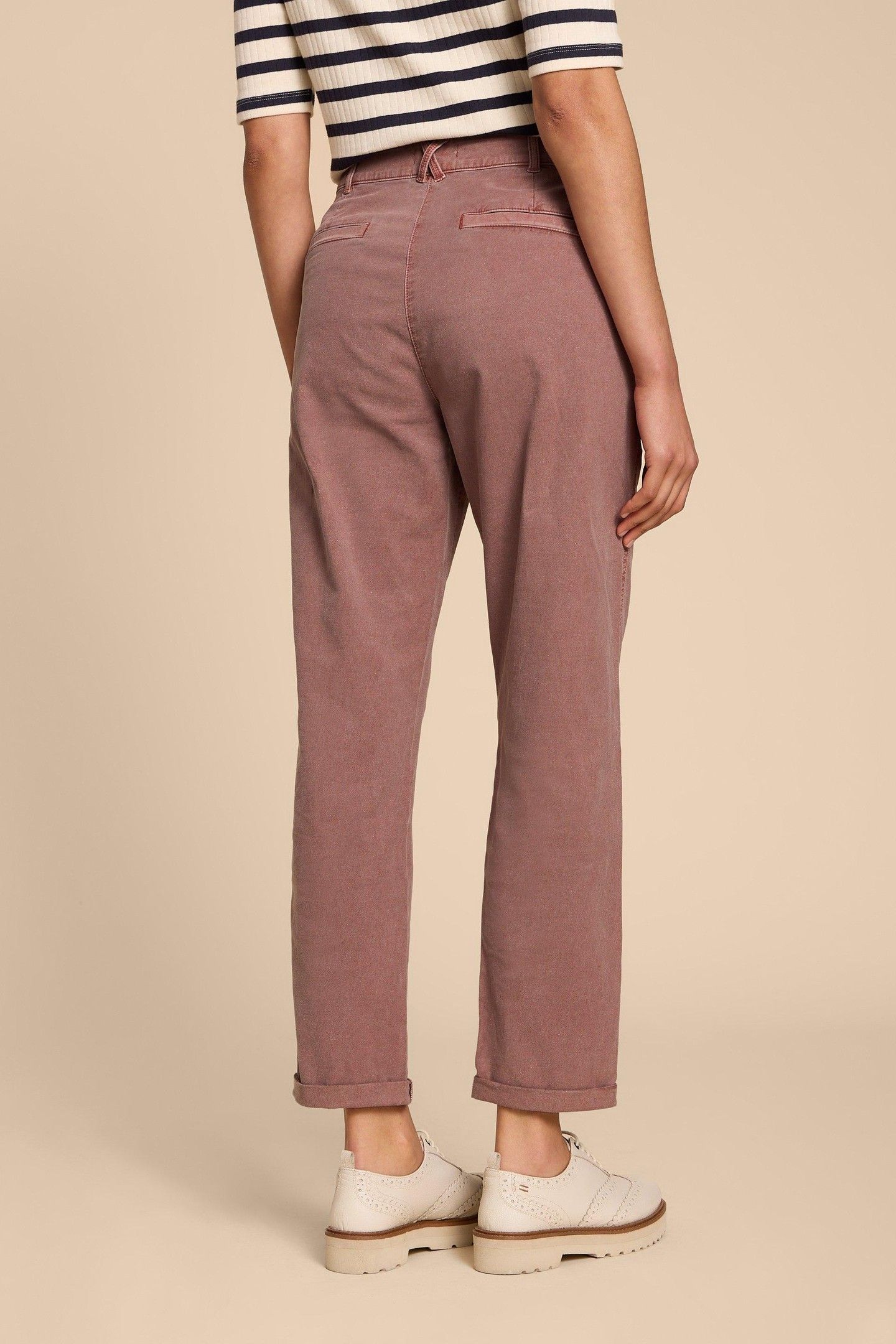 TWISTER CHINO TROUSER DUSTY PINK 3
