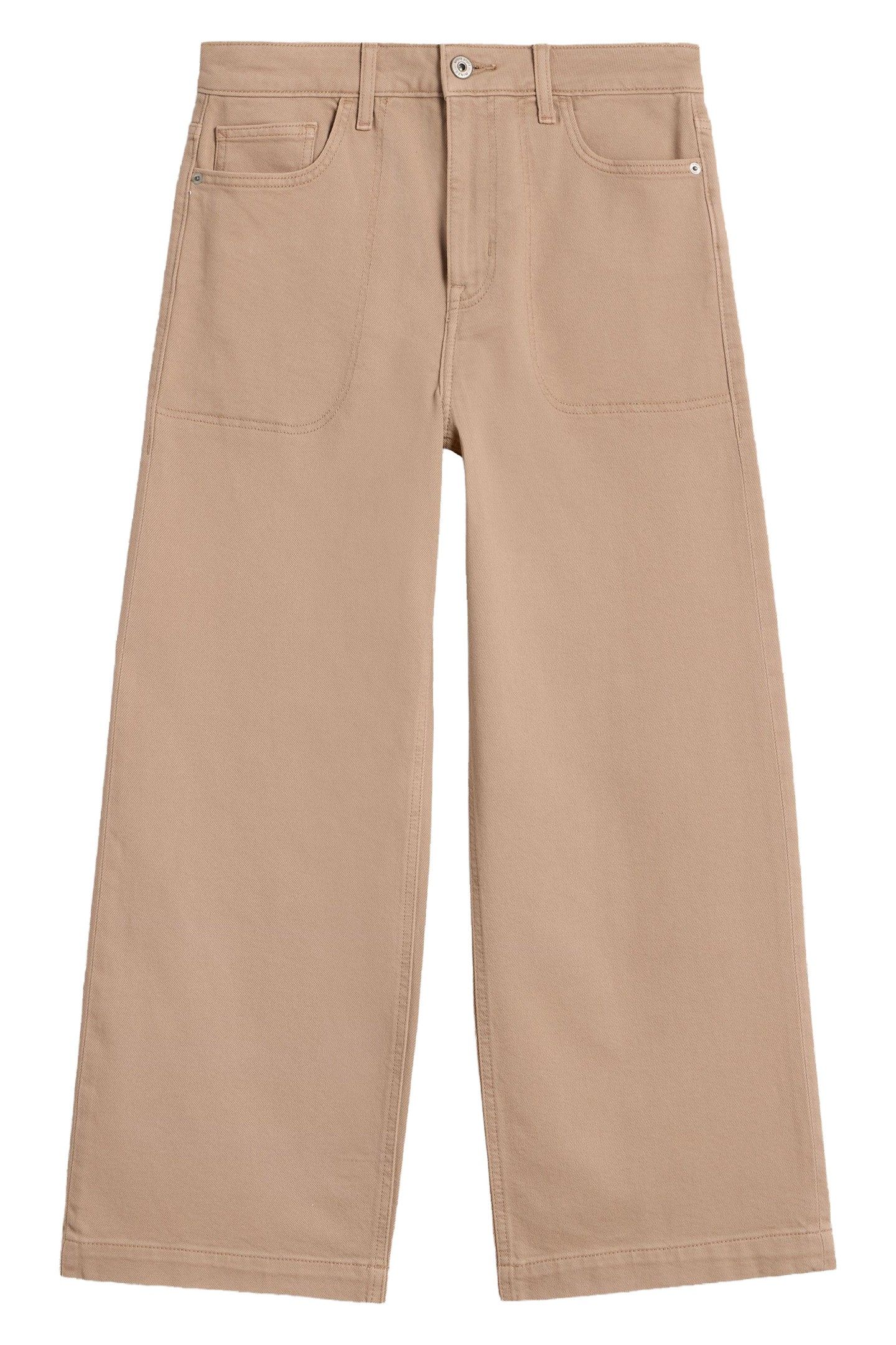 TIA WIDE LEG CROP JEAN DARK NATURAL 4