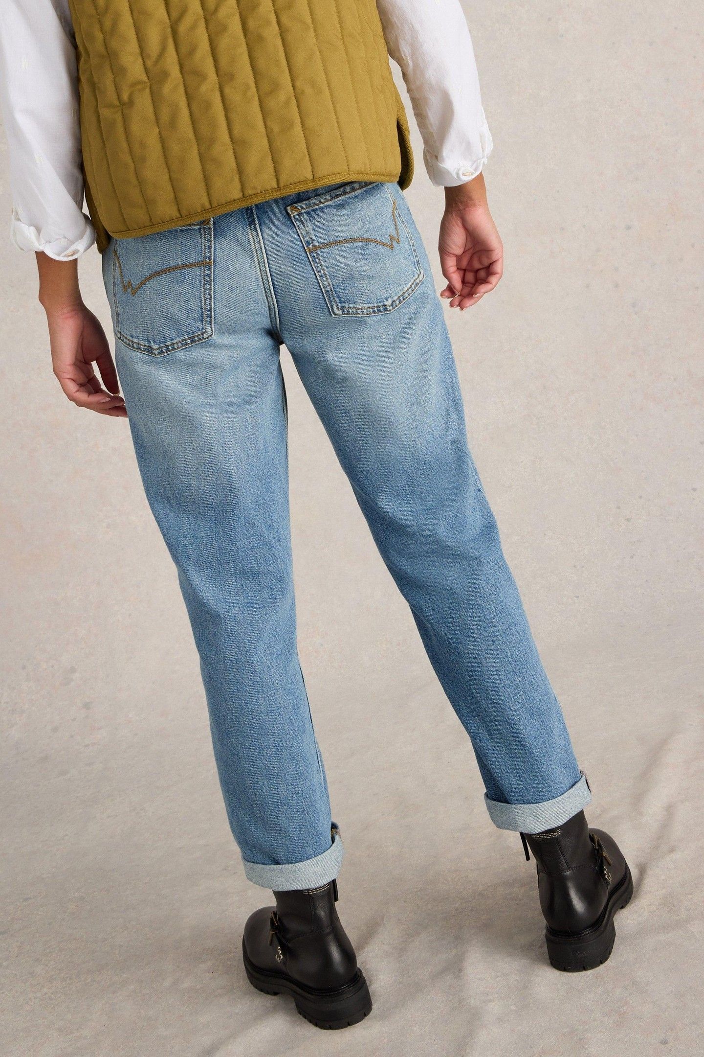CHARLIE STRAIGHT JEAN MID DENIM 3