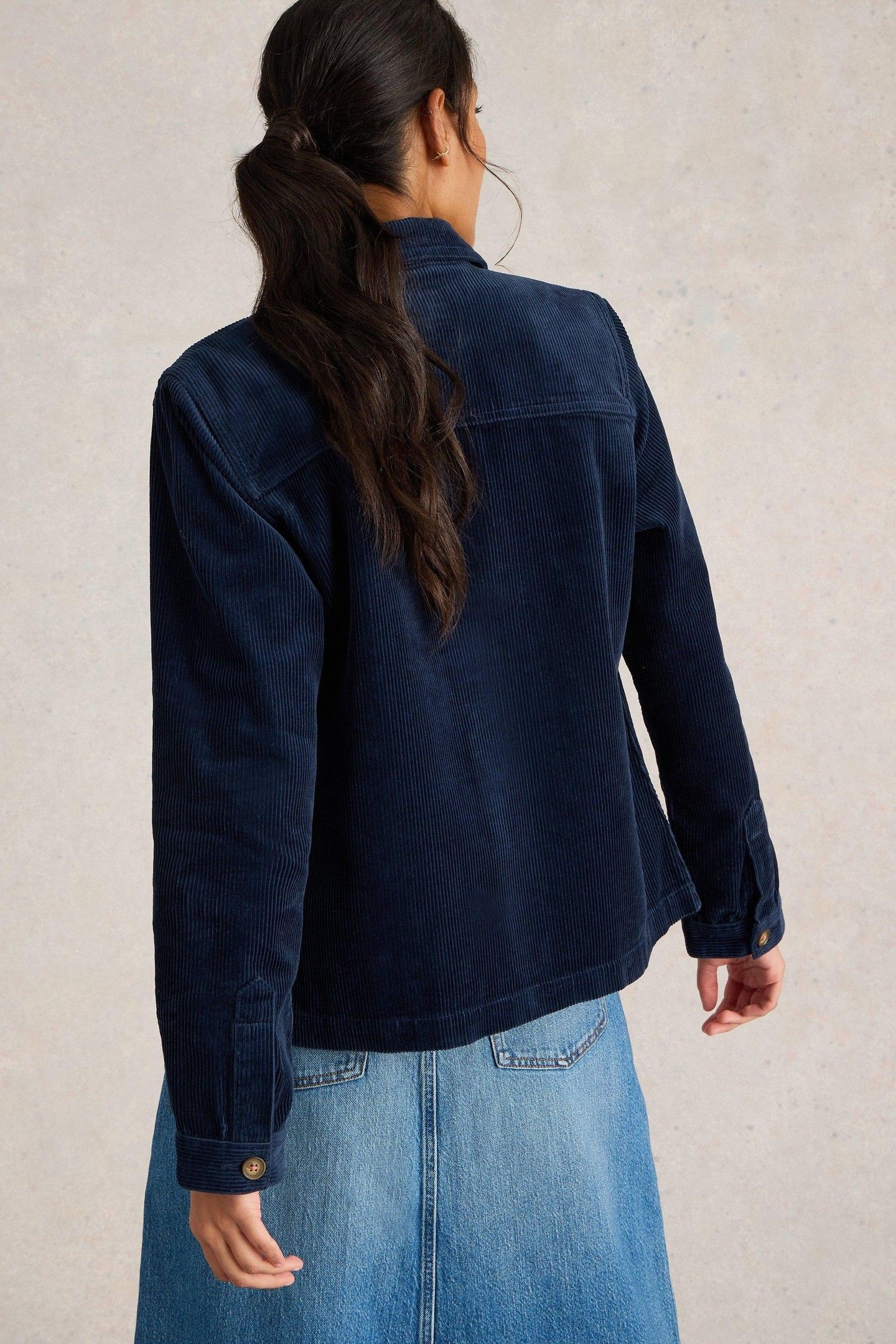 CARRIE CORD JACKET DARK NAVY 2