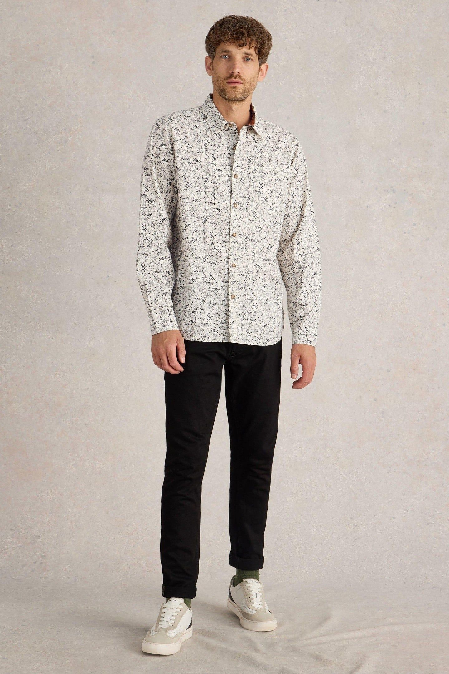 BIKE PRINTED SHIRT NATURAL MULTI 1