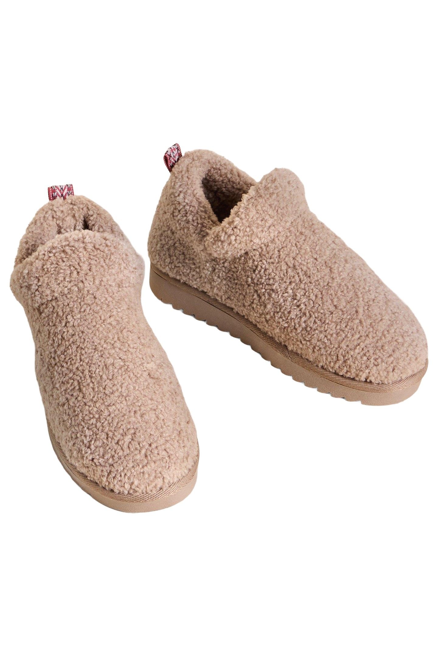 BORG SLIPPER BOOTIE DARK NATURAL 3
