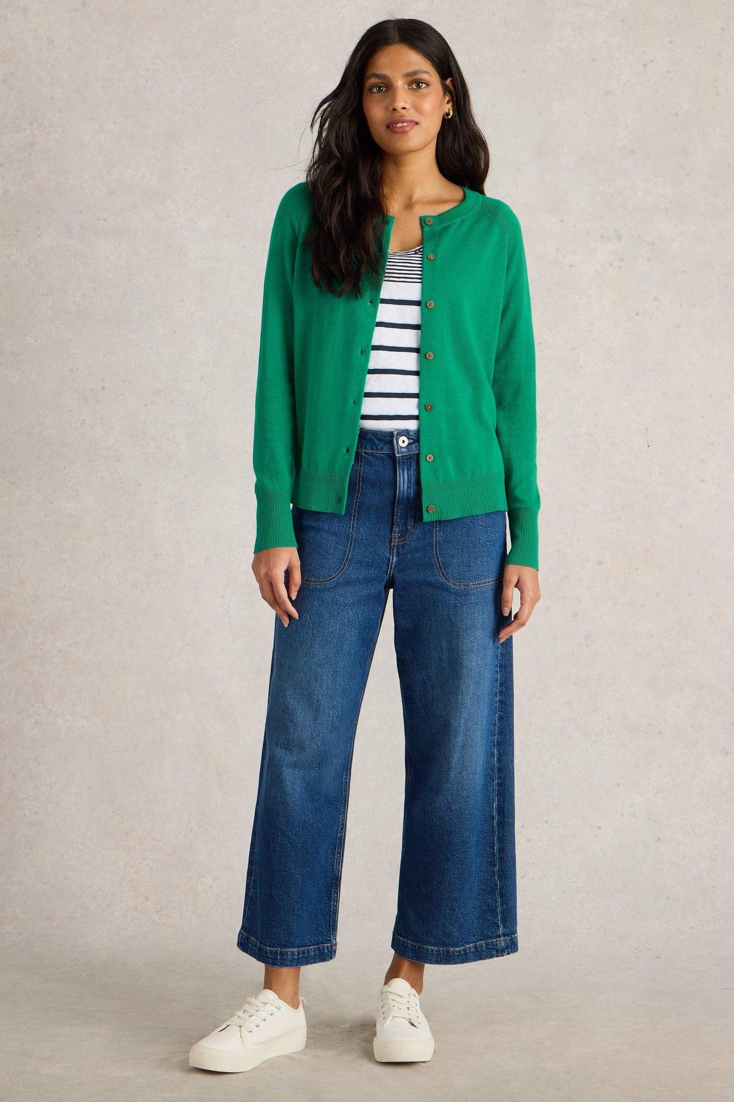 LULU CARDI BRIGHT GREEN 1