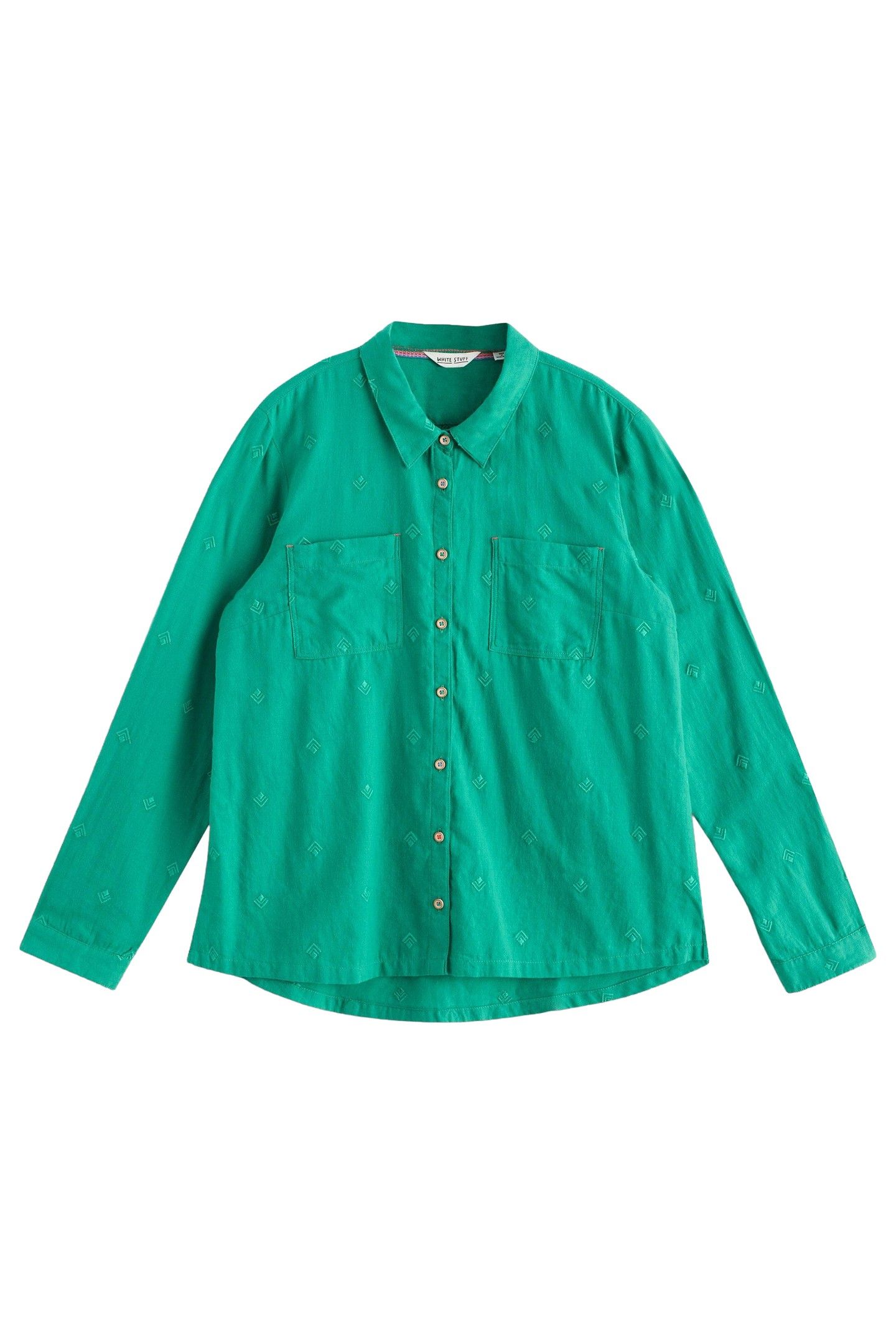 SOPHIE ORGANIC COTTON SHIRT BRIGHT GREEN 3