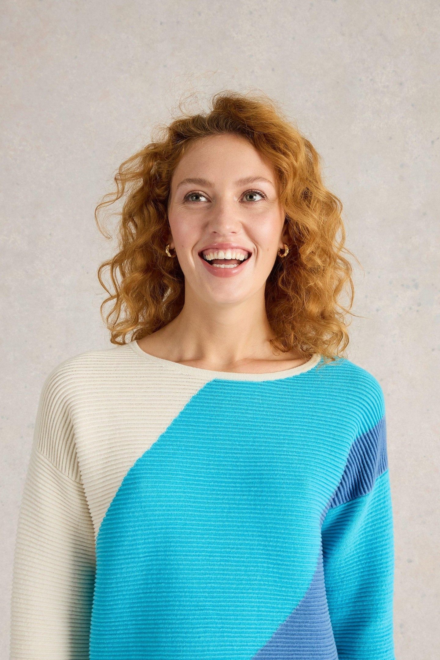 JANA ABSTRACT JUMPER BRIGHT BLUE 5